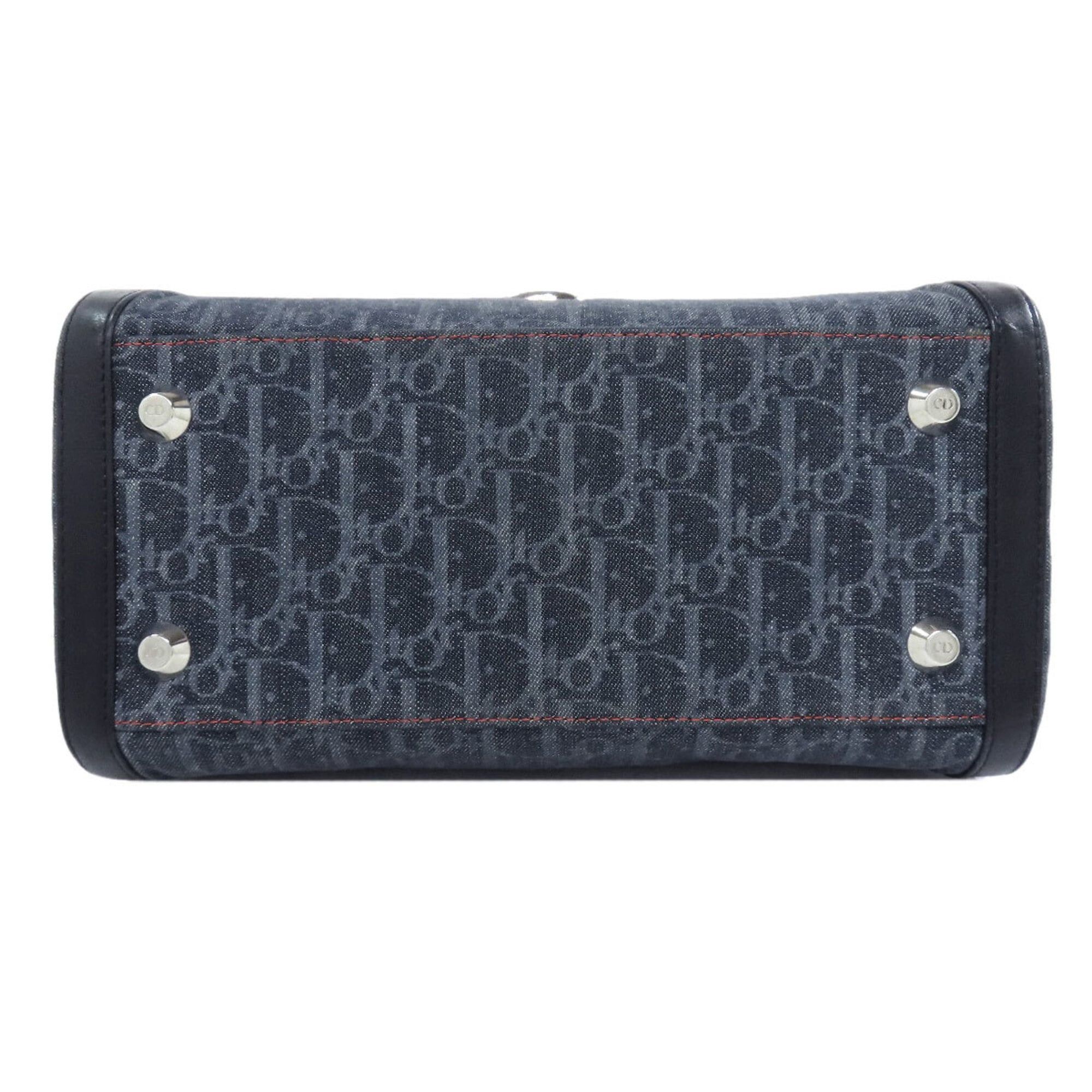 Dior Christian Dior Trotter Pattern Handbag, Canvas/Leather, Women's Size ONE SIZE - 4 Thumbnail