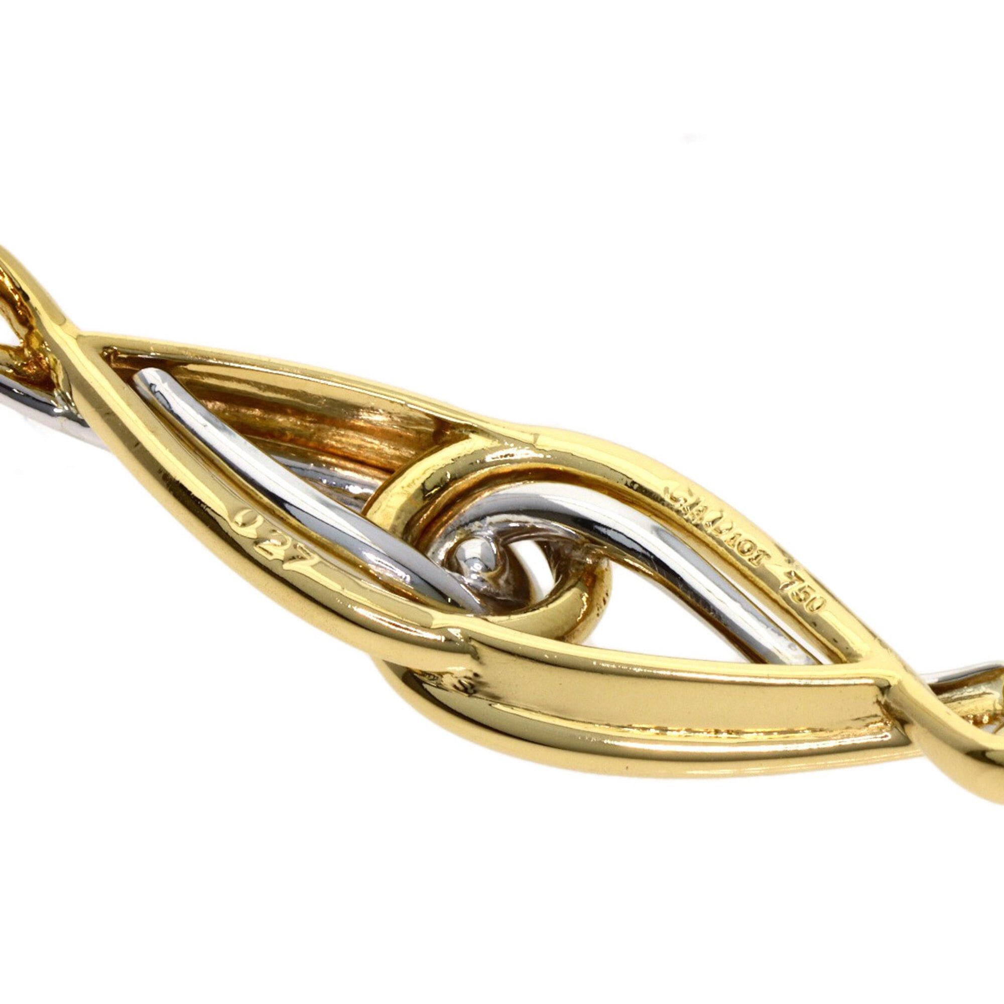 Dior Christian Dior Twist Motif Bracelet, 18K Yellow Gold/18KWG, Women's. Size ONE SIZE - 6 Thumbnail