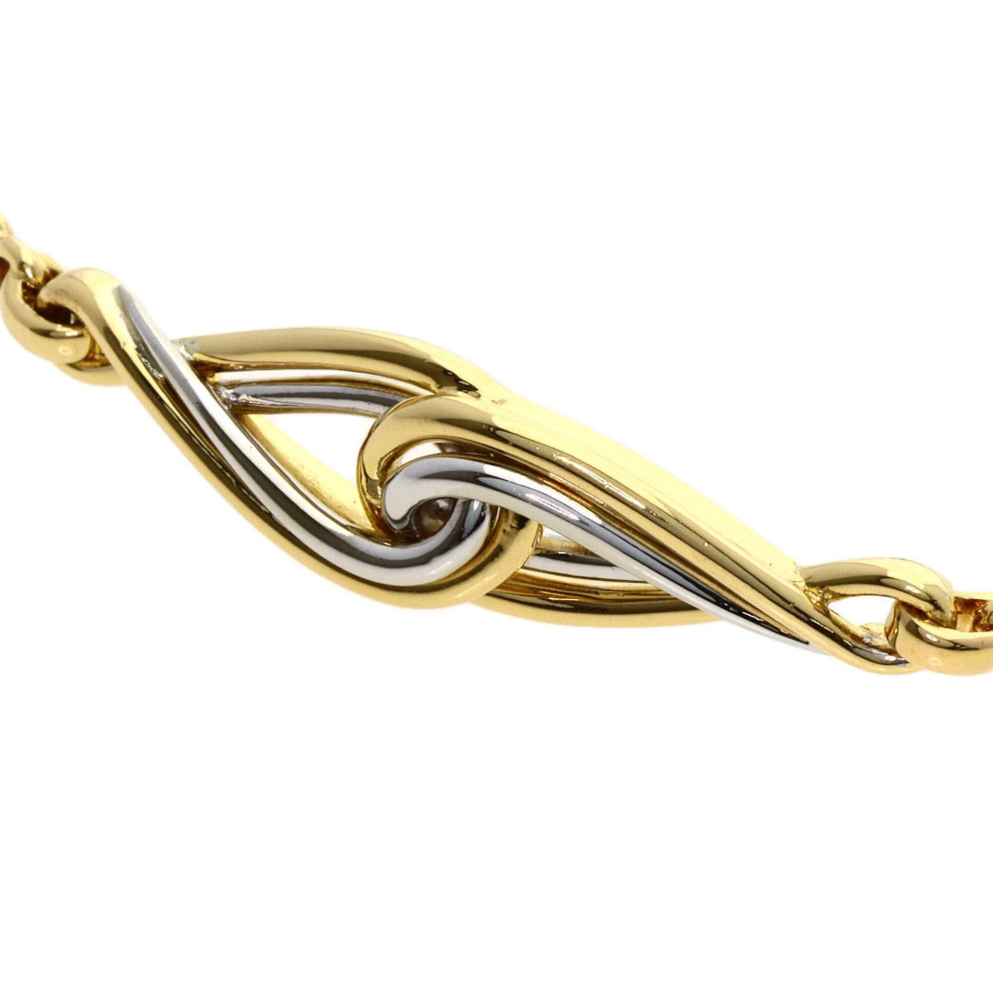 Dior Christian Dior Twist Motif Bracelet, 18K Yellow Gold/18KWG, Women's. Size ONE SIZE - 2 Thumbnail
