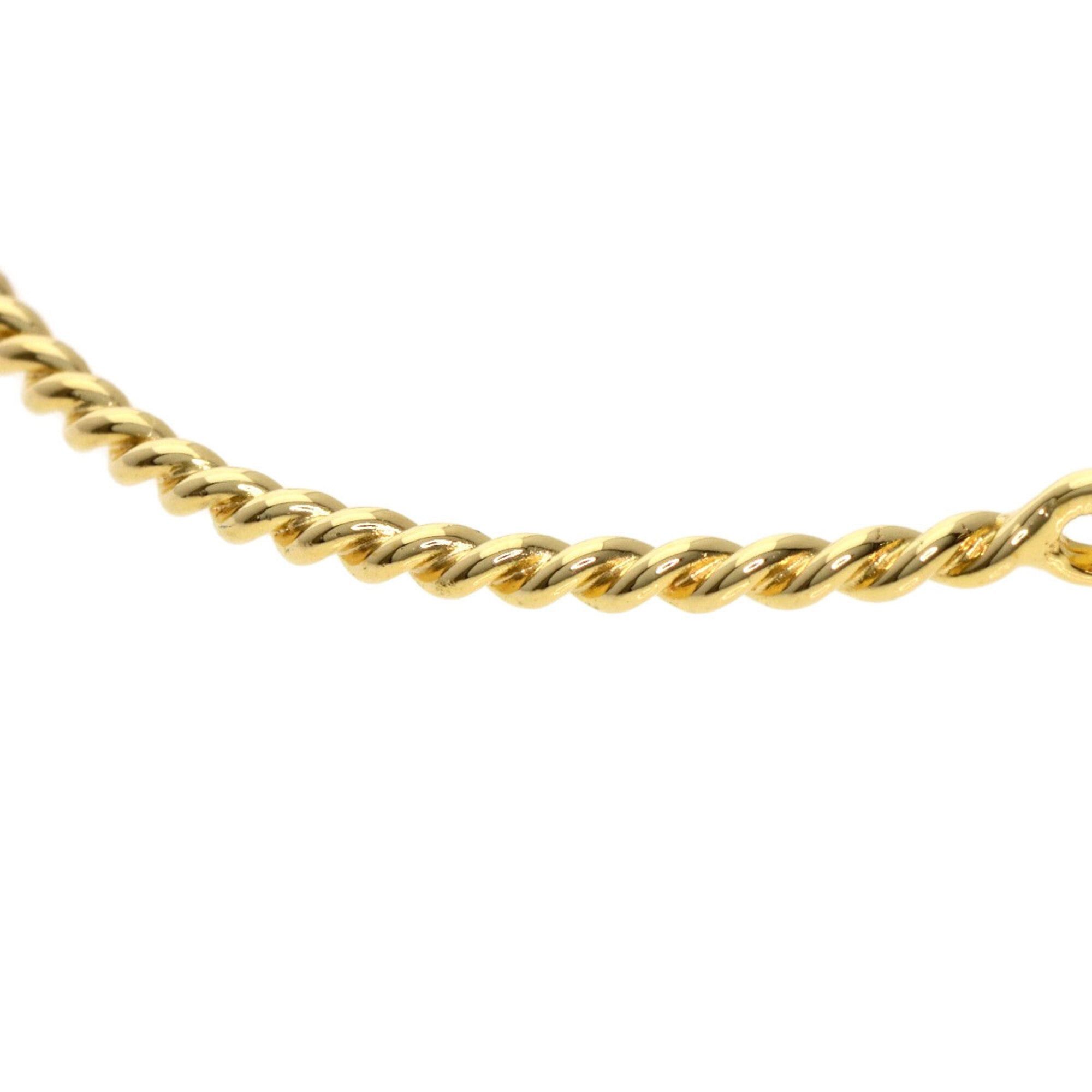 Dior Christian Dior Twist Motif Bracelet, 18K Yellow Gold/18KWG, Women's. Size ONE SIZE - 12 Thumbnail