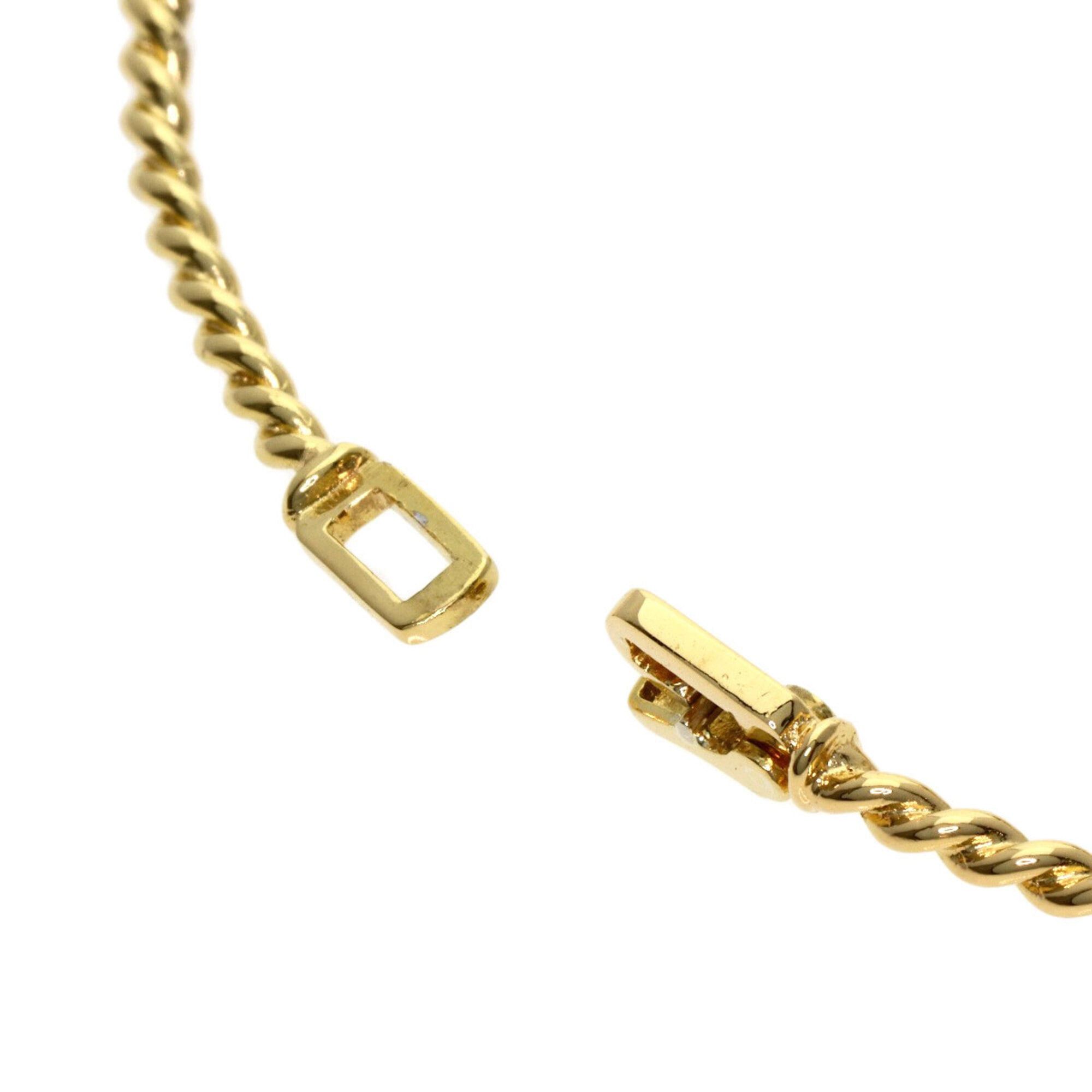 Dior Christian Dior Twist Motif Bracelet, 18K Yellow Gold/18KWG, Women's. Size ONE SIZE - 5 Thumbnail