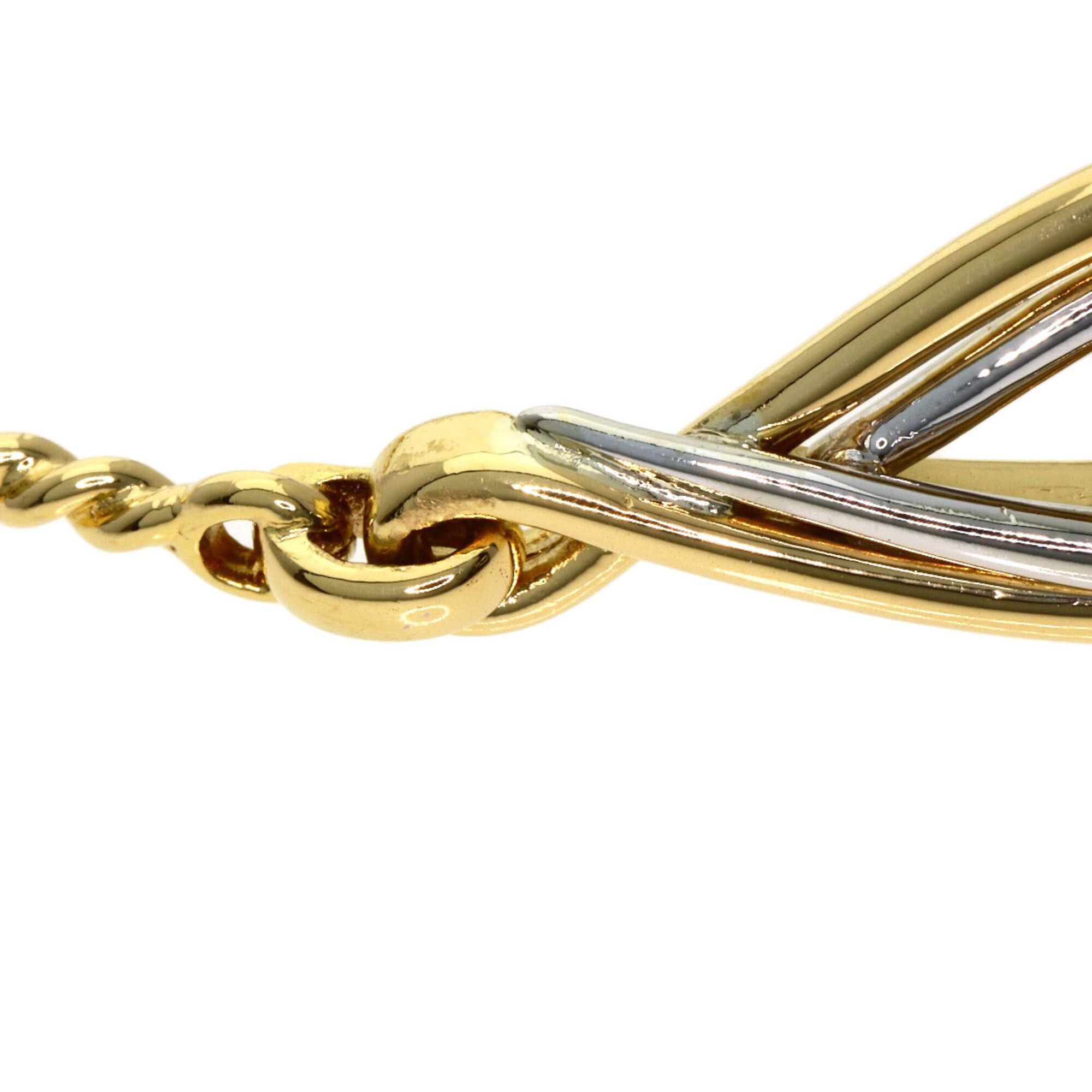 Dior Christian Dior Twist Motif Bracelet, 18K Yellow Gold/18KWG, Women's. Size ONE SIZE - 8 Thumbnail
