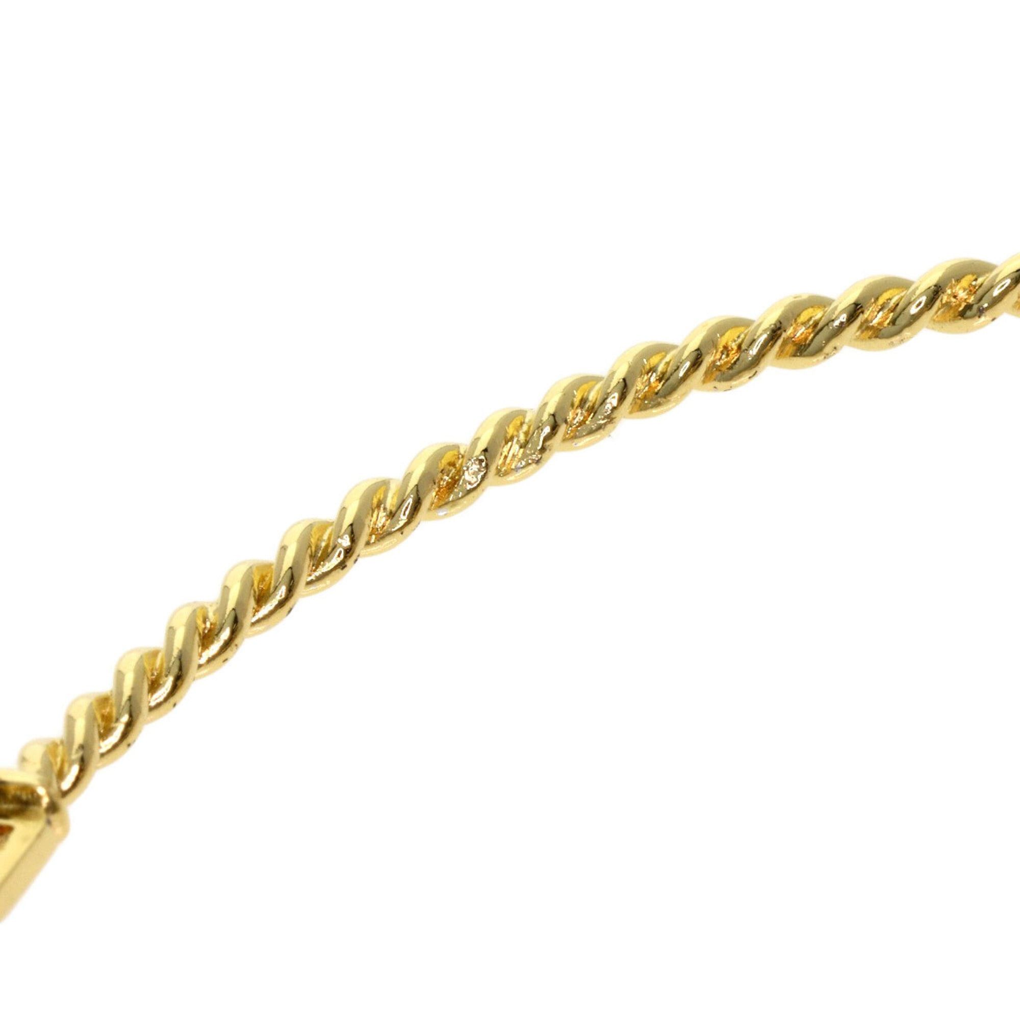 Dior Christian Dior Twist Motif Bracelet, 18K Yellow Gold/18KWG, Women's. Size ONE SIZE - 11 Thumbnail