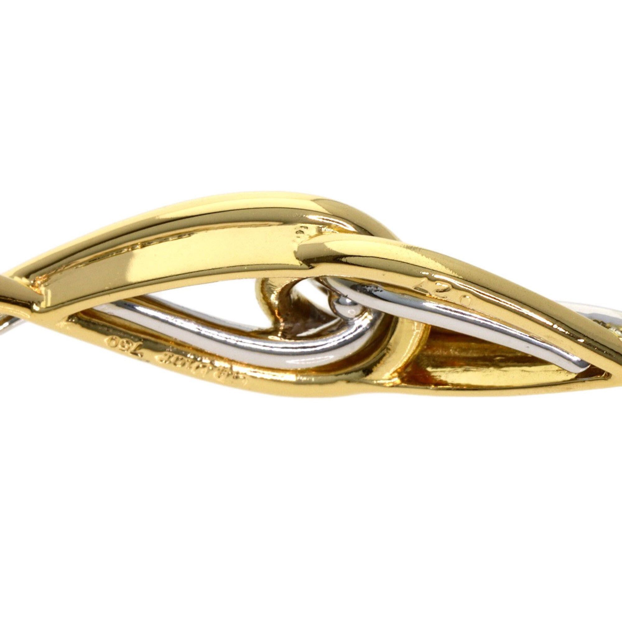 Dior Christian Dior Twist Motif Bracelet, 18K Yellow Gold/18KWG, Women's. Size ONE SIZE - 10 Thumbnail
