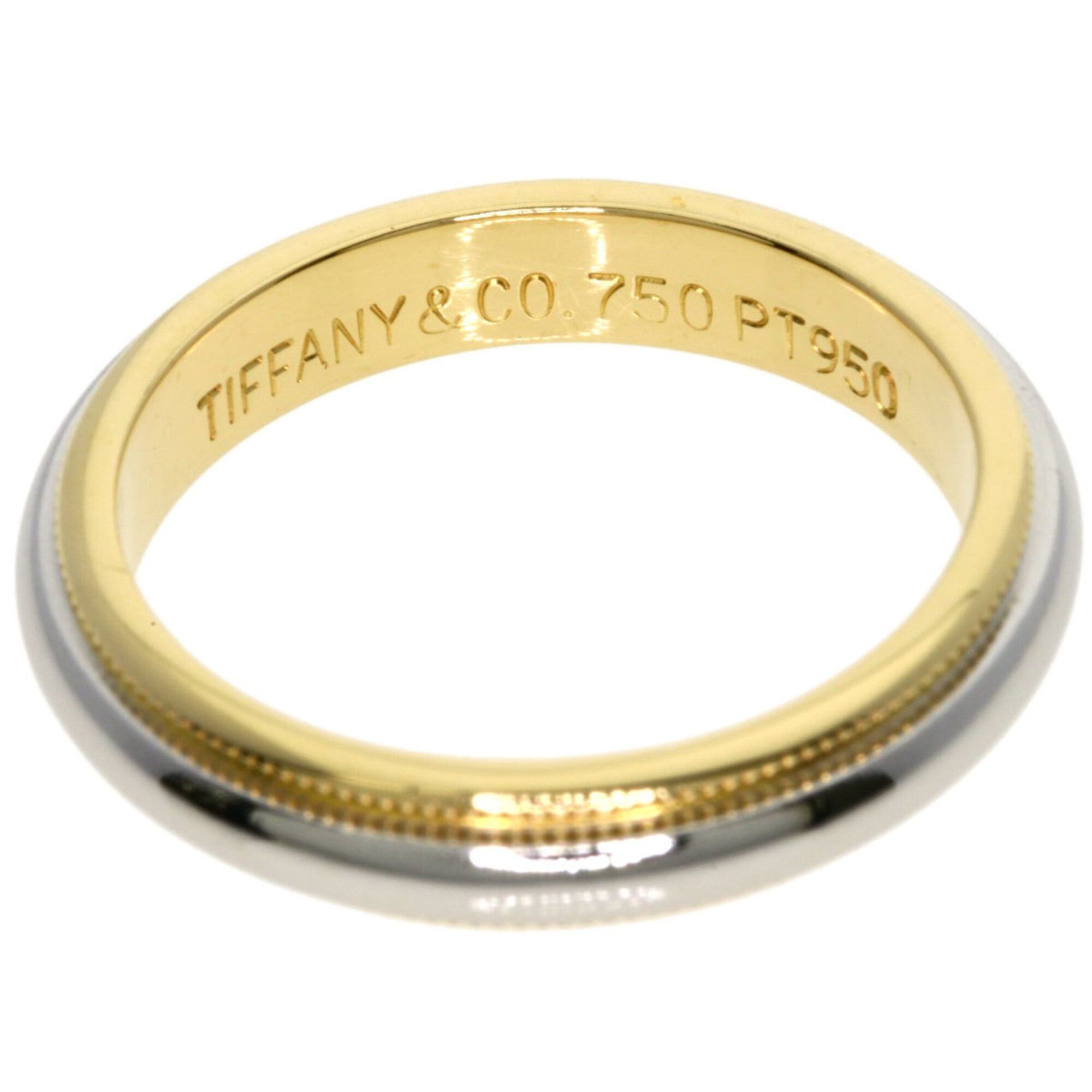 Tiffany & Co. Tiffany & Co. Milgrain Ring, Platinum PT950/18K Yellow Gold, Women's. Size ONE SIZE - 4 Thumbnail