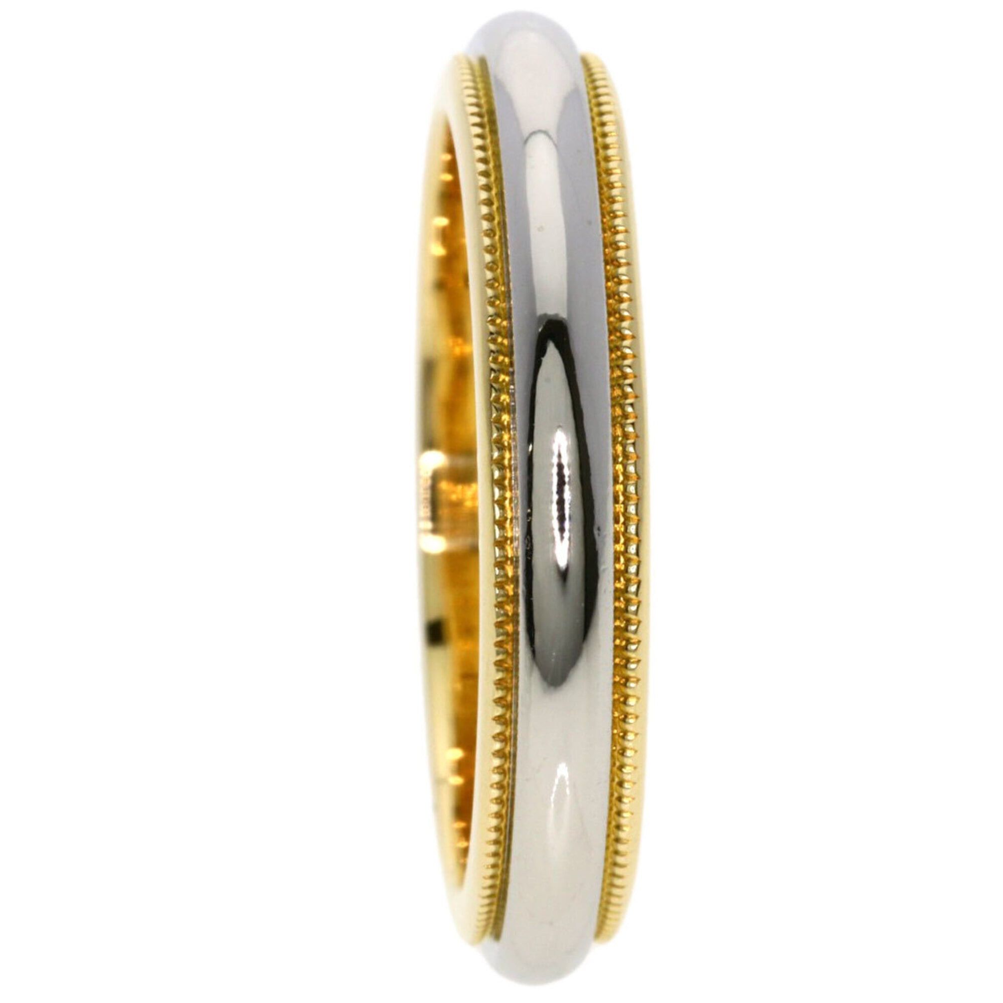 Tiffany & Co. Tiffany & Co. Milgrain Ring, Platinum PT950/18K Yellow Gold, Women's. Size ONE SIZE - 3 Thumbnail