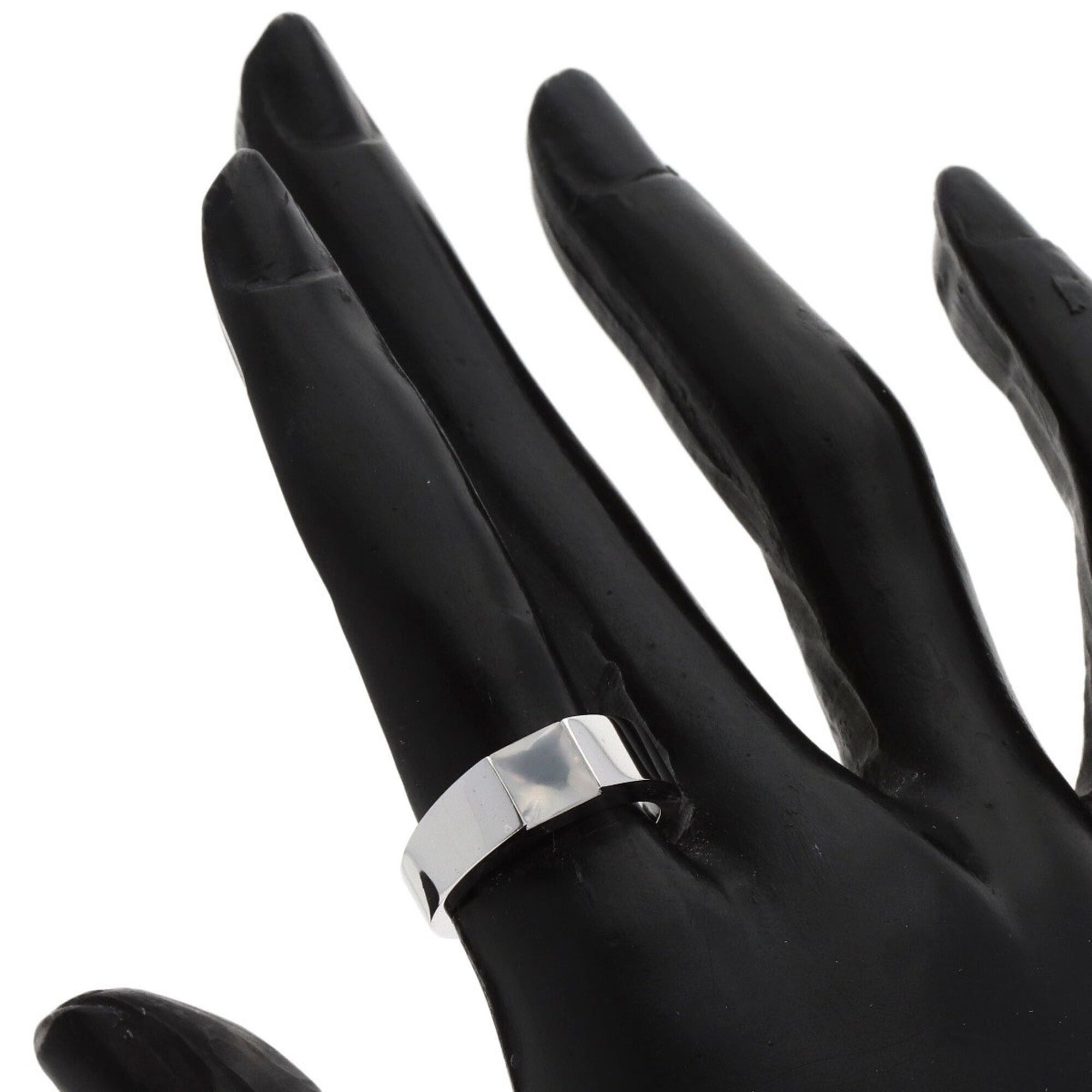 Cartier Cartier Tank Moonstone Ring #51, 18K White Gold, Women's. Size ONE SIZE - 8 Thumbnail