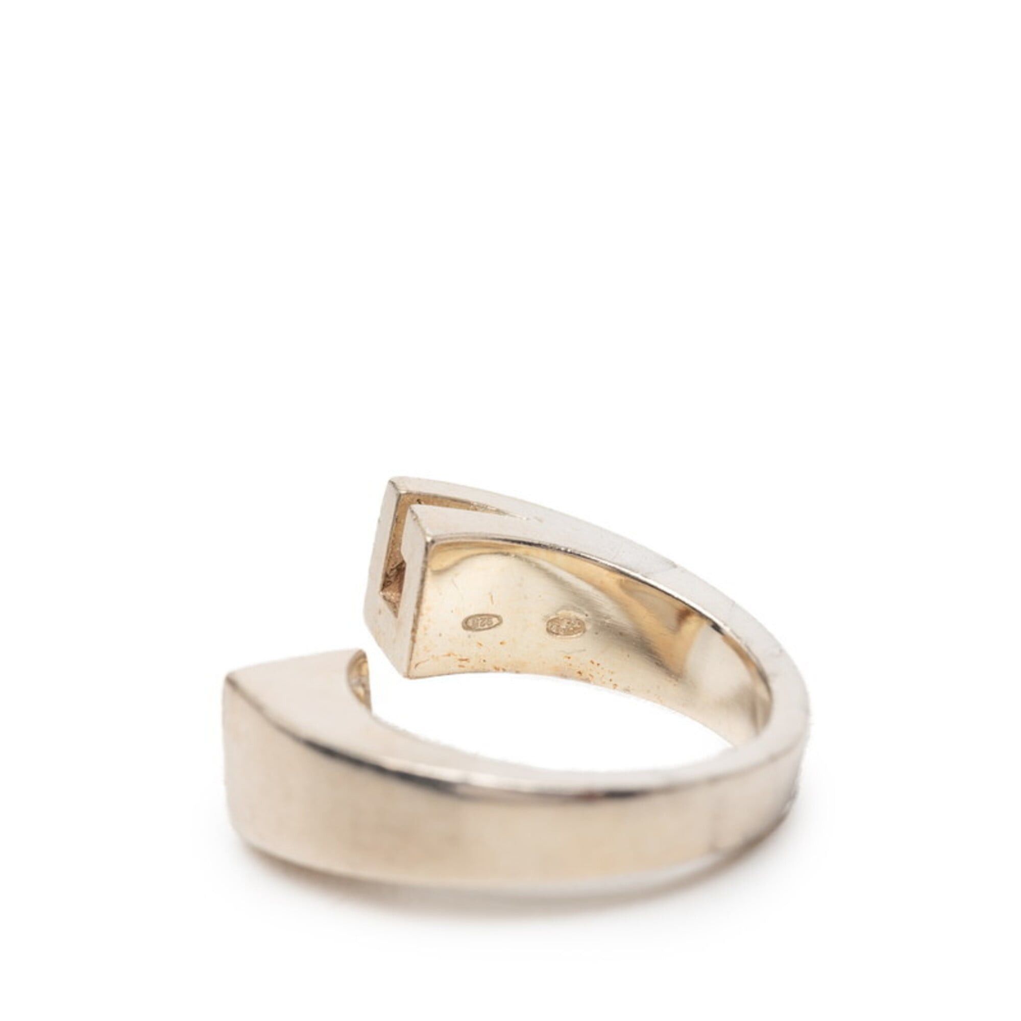 Gucci Gucci Spiral Ring, Silver, Yellow, SV925, Silver Stone, Women's, GUCCI Size ONE SIZE - 5 Thumbnail