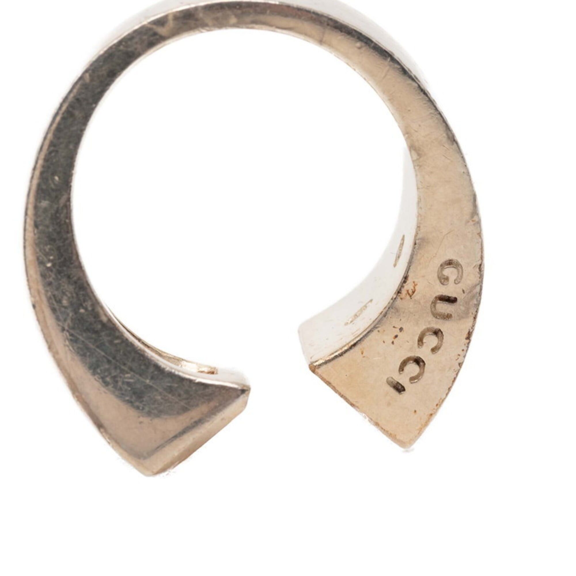 Gucci Gucci Spiral Ring, Silver, Yellow, SV925, Silver Stone, Women's, GUCCI Size ONE SIZE - 6 Thumbnail