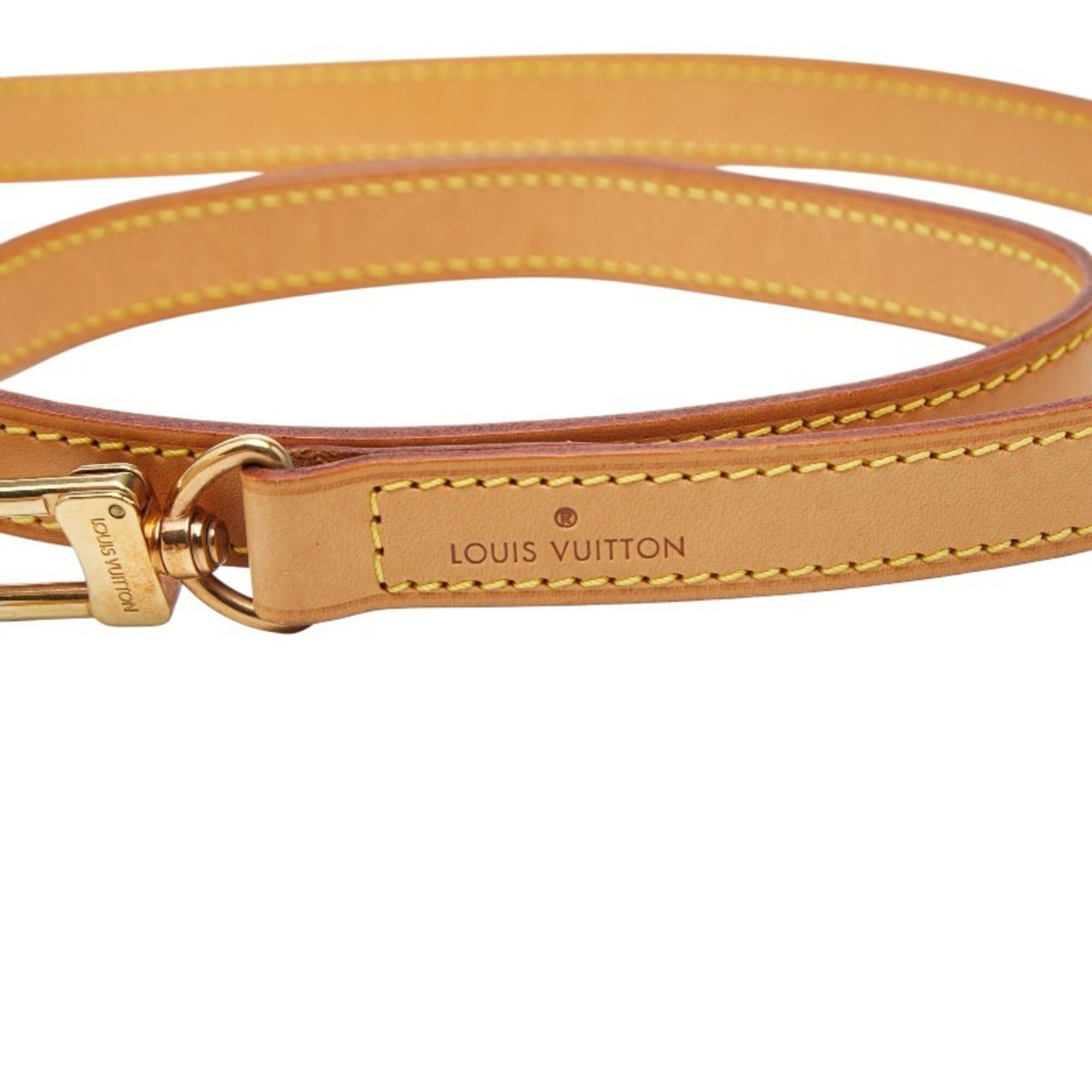 Louis Vuitton Louis Vuitton Shoulder Strap, Beige Leather, Women's LOUIS VUITTON Size ONE SIZE - 6 Thumbnail