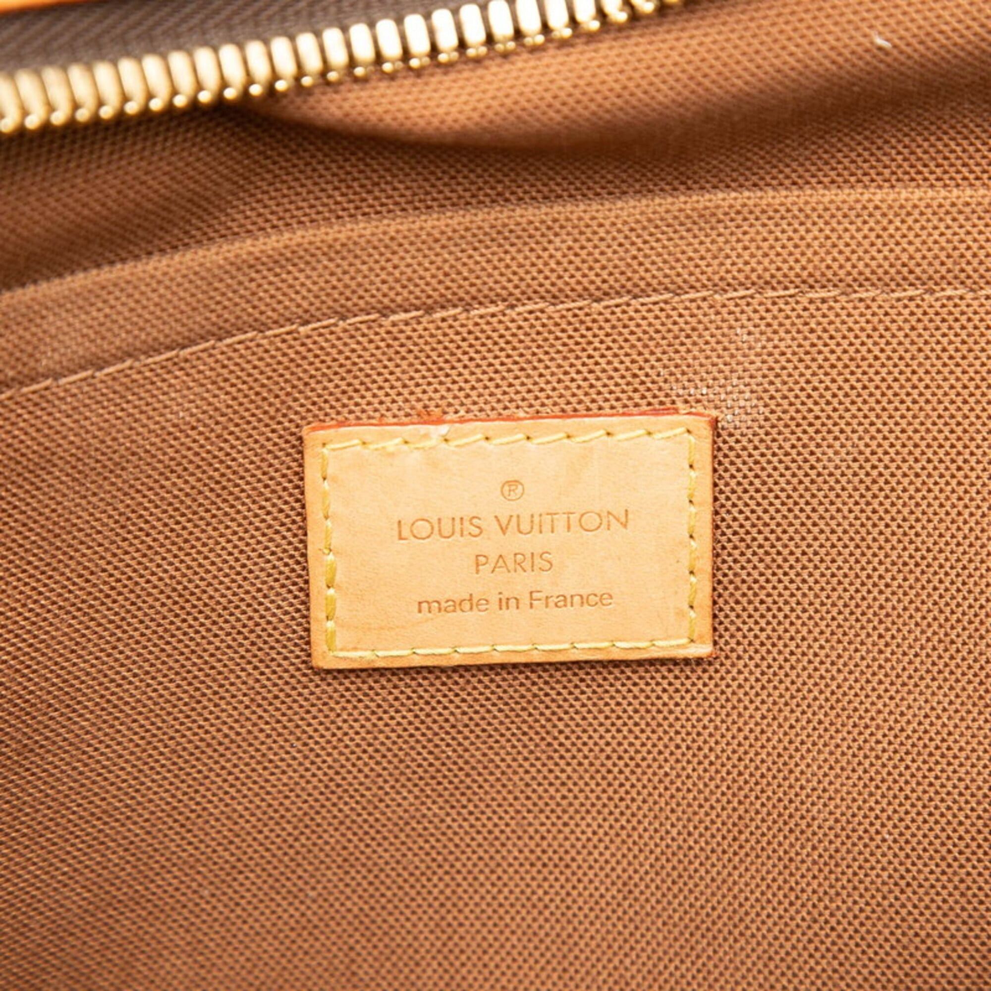 Louis Vuitton Louis Vuitton Monogram Rivet Handbag Shoulder Bag M40140 Brown Leather Women's LOUIS VUITTON Size ONE SIZE - 5 Thumbnail