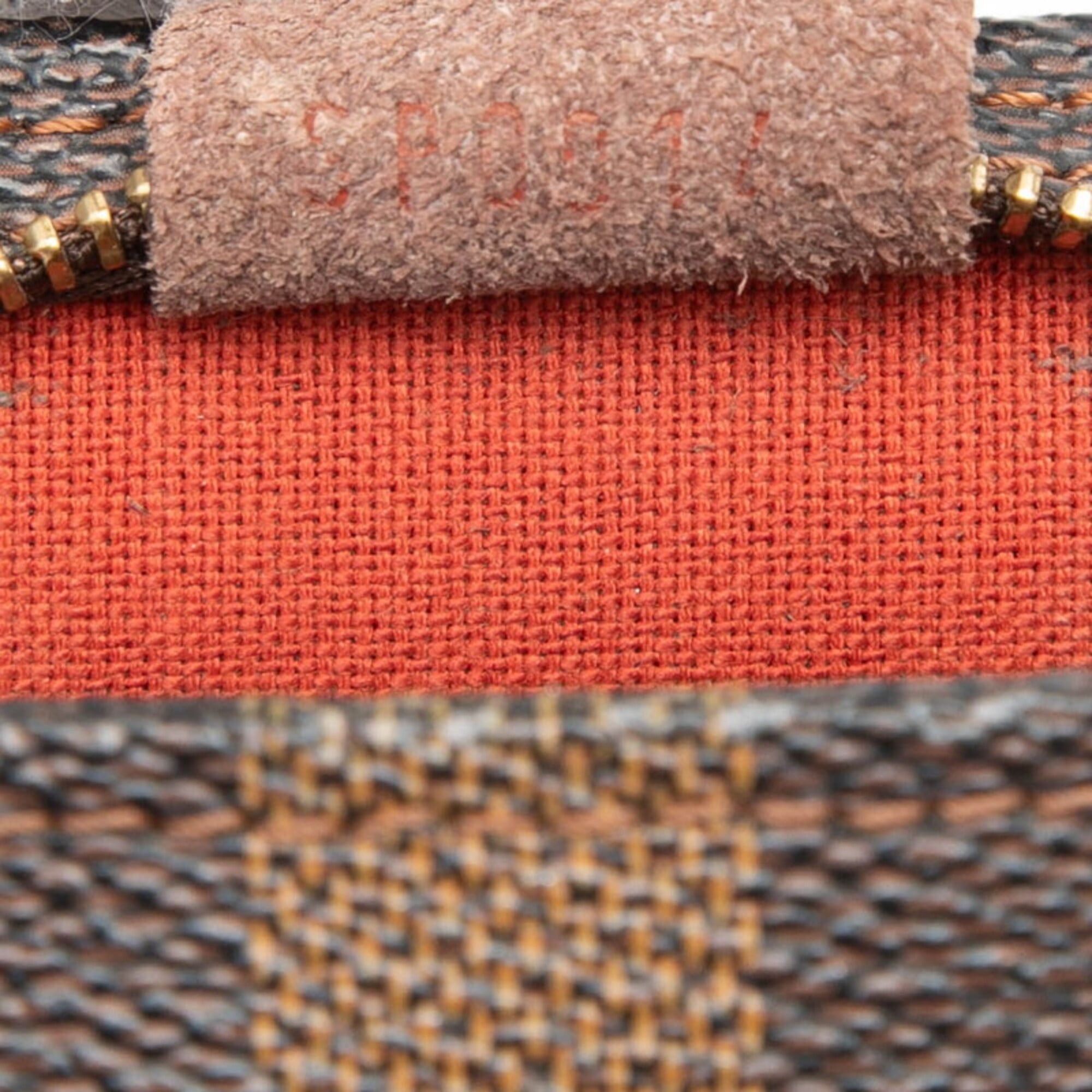 Louis Vuitton Louis Vuitton Damier Trousse Makeup Handbag N51982 Brown Leather Women's LOUIS VUITTON Size ONE SIZE - 6 Thumbnail