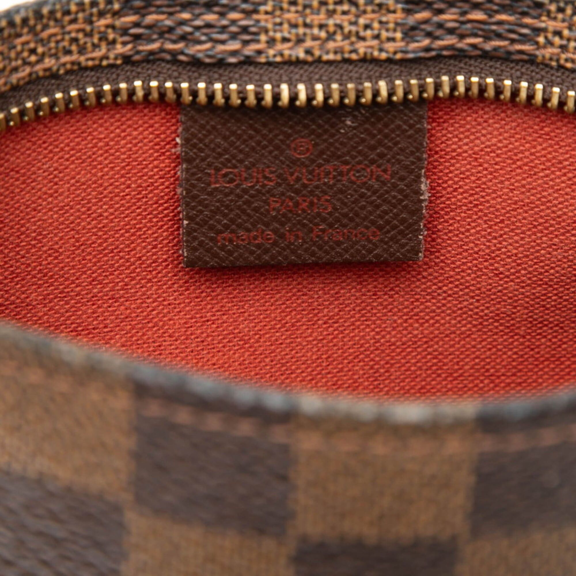 Louis Vuitton Louis Vuitton Damier Trousse Makeup Handbag N51982 Brown Leather Women's LOUIS VUITTON Size ONE SIZE - 5 Thumbnail
