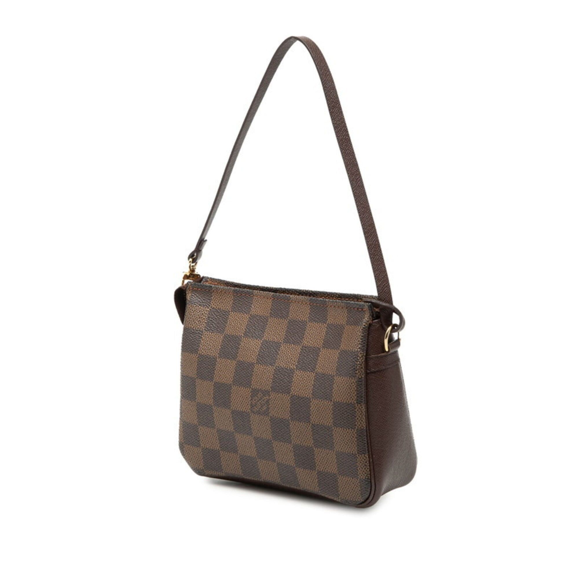Louis Vuitton Louis Vuitton Damier Trousse Makeup Handbag N51982 Brown Leather Women's LOUIS VUITTON Size ONE SIZE - 2 Thumbnail