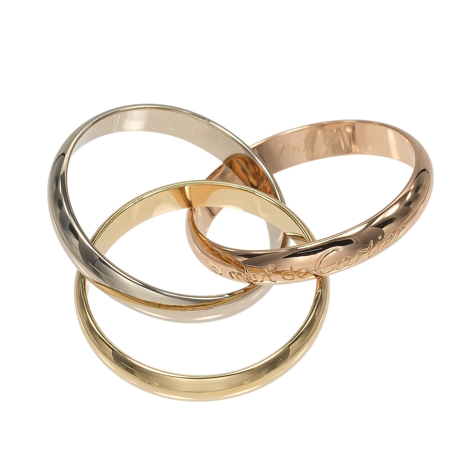Cartier Cartier Cartier Trinity Au750 Ring Size 14 Precious Metal Ring DUTY FREE for USA Size ONE SIZE - 7 Thumbnail