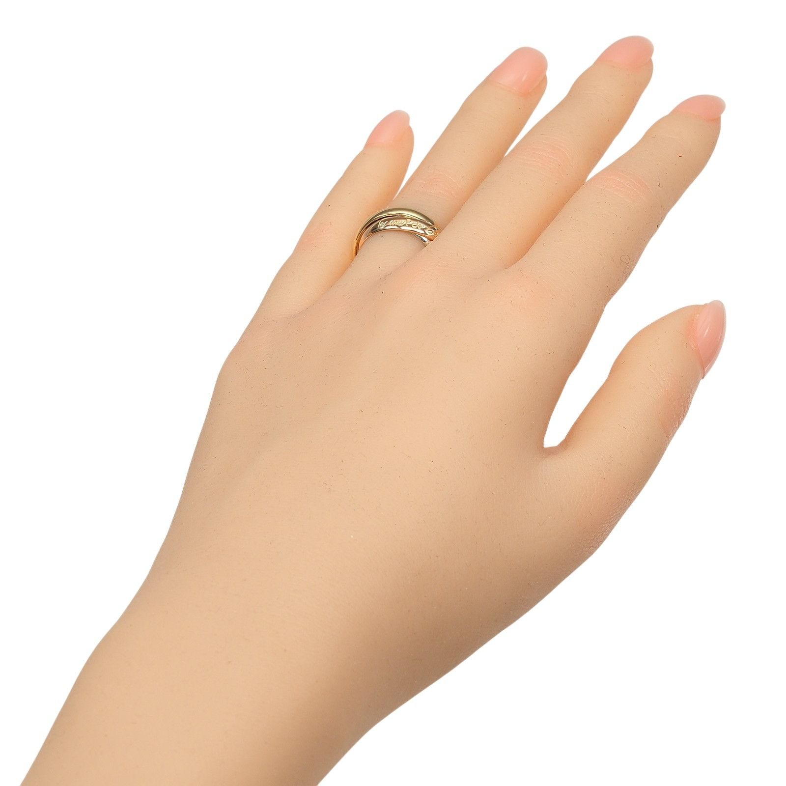 Cartier Cartier Cartier Trinity Au750 Ring Size 10 Precious Metal Ring DUTY FREE for USA Size ONE SIZE - 2 Thumbnail
