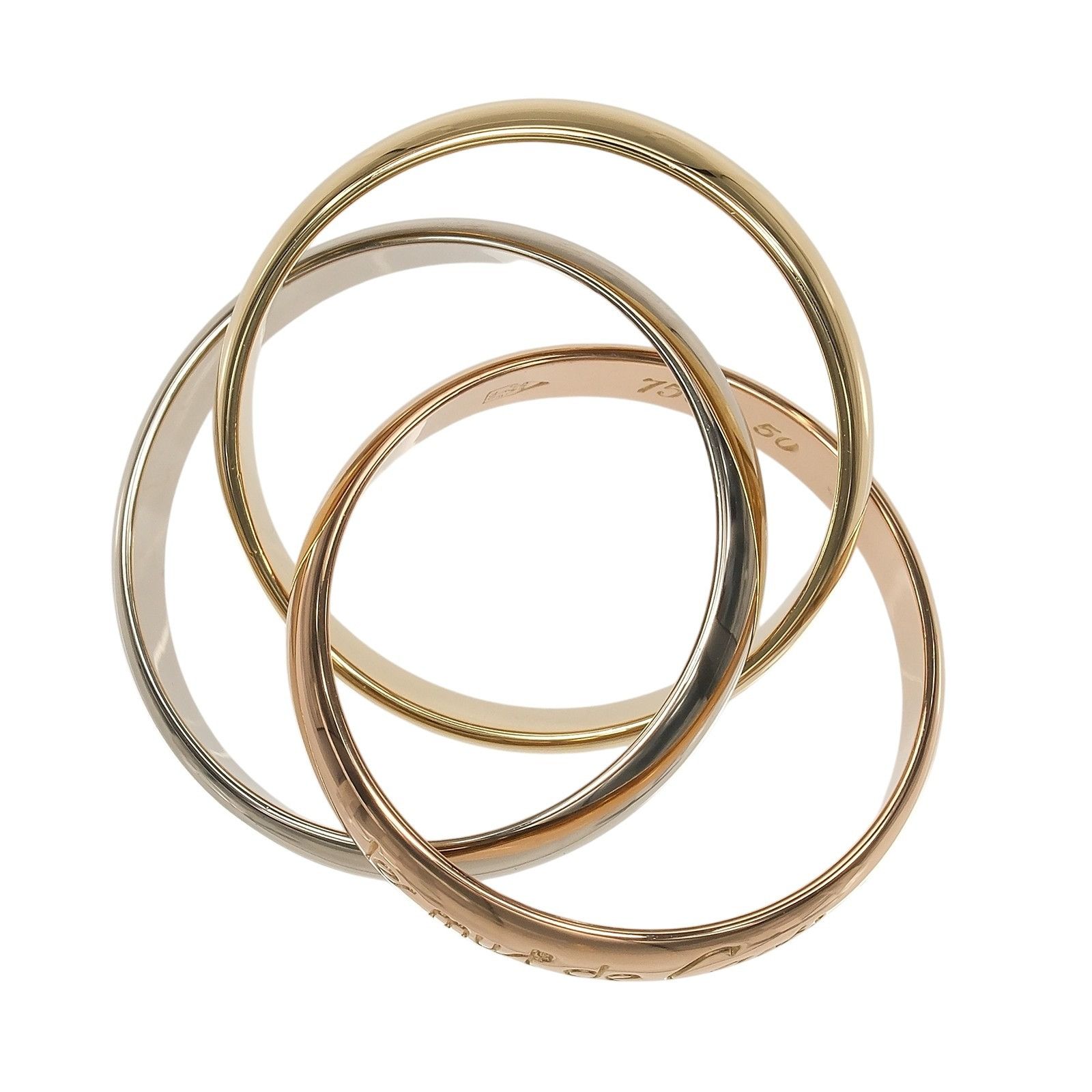 Cartier Cartier Cartier Trinity Au750 Ring Size 10 Precious Metal Ring DUTY FREE for USA Size ONE SIZE - 7 Thumbnail