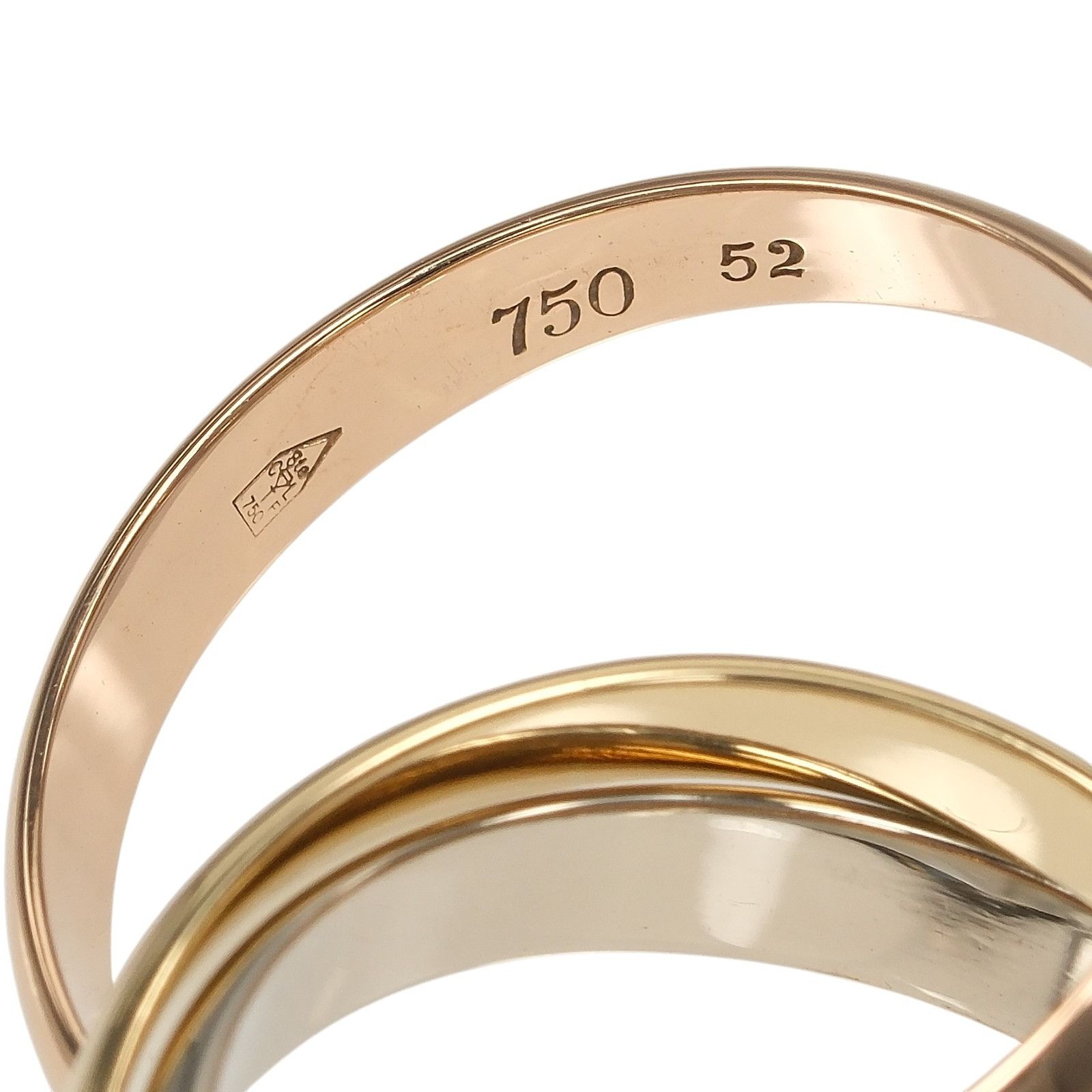 Cartier Cartier Cartier Trinity Au750 Ring Size 12 Precious Metal Ring DUTY FREE for USA Size ONE SIZE - 4 Thumbnail