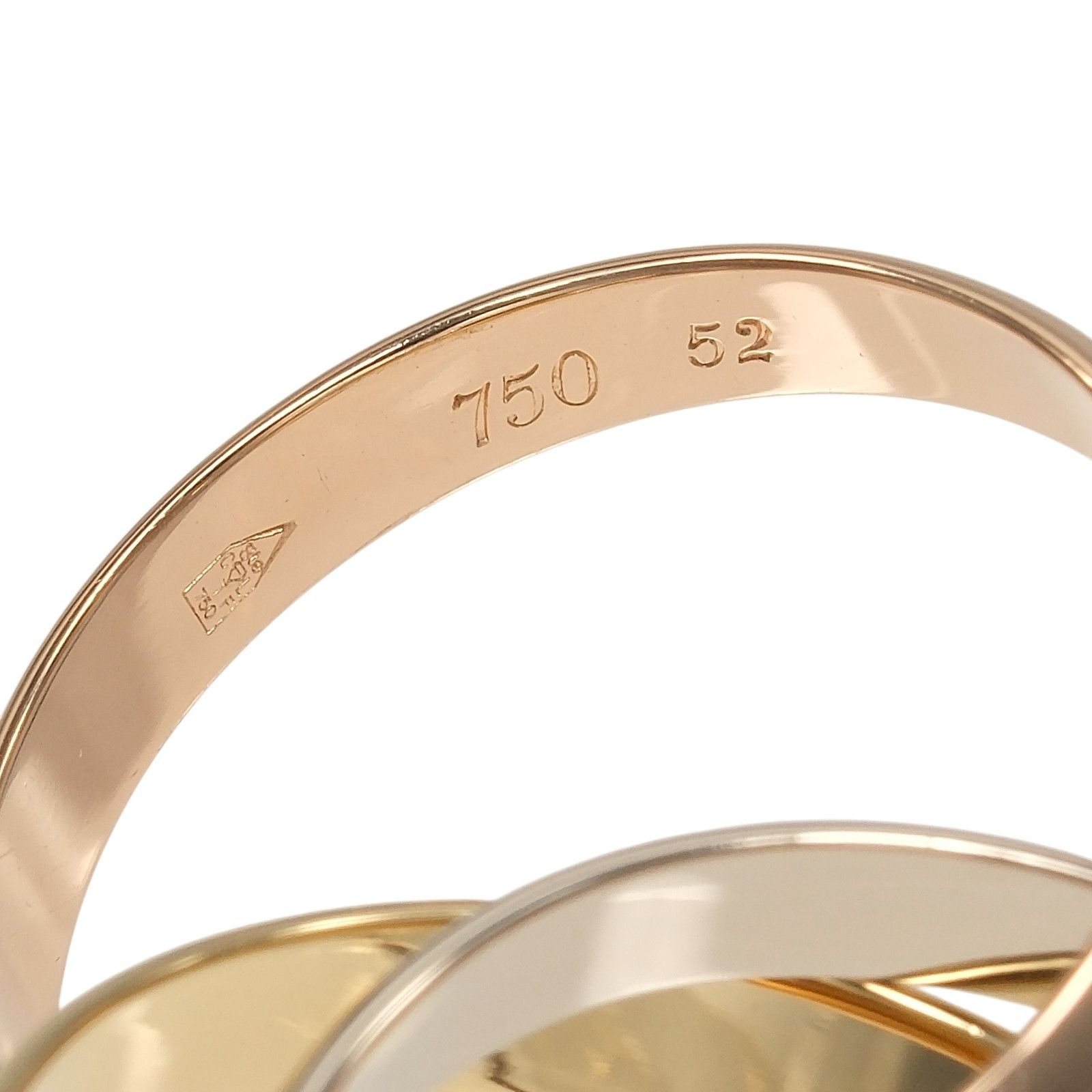 Cartier Cartier Cartier Trinity Au750 Ring Size 12 Precious Metal Ring DUTY FREE for USA Size ONE SIZE - 4 Thumbnail