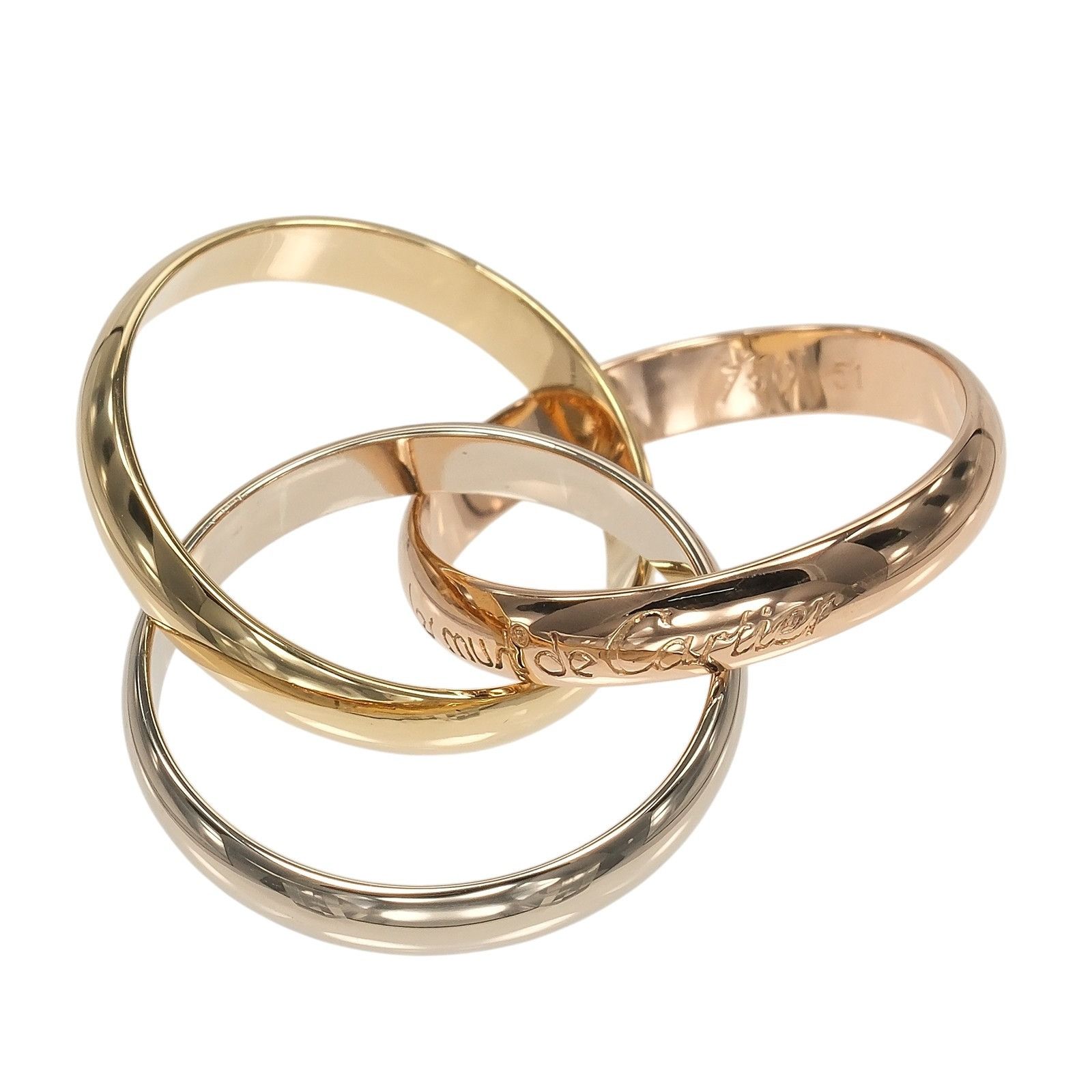 Cartier Cartier Cartier Trinity Au750 Ring Size 11 Precious Metal Ring DUTY FREE for USA Size ONE SIZE - 7 Thumbnail