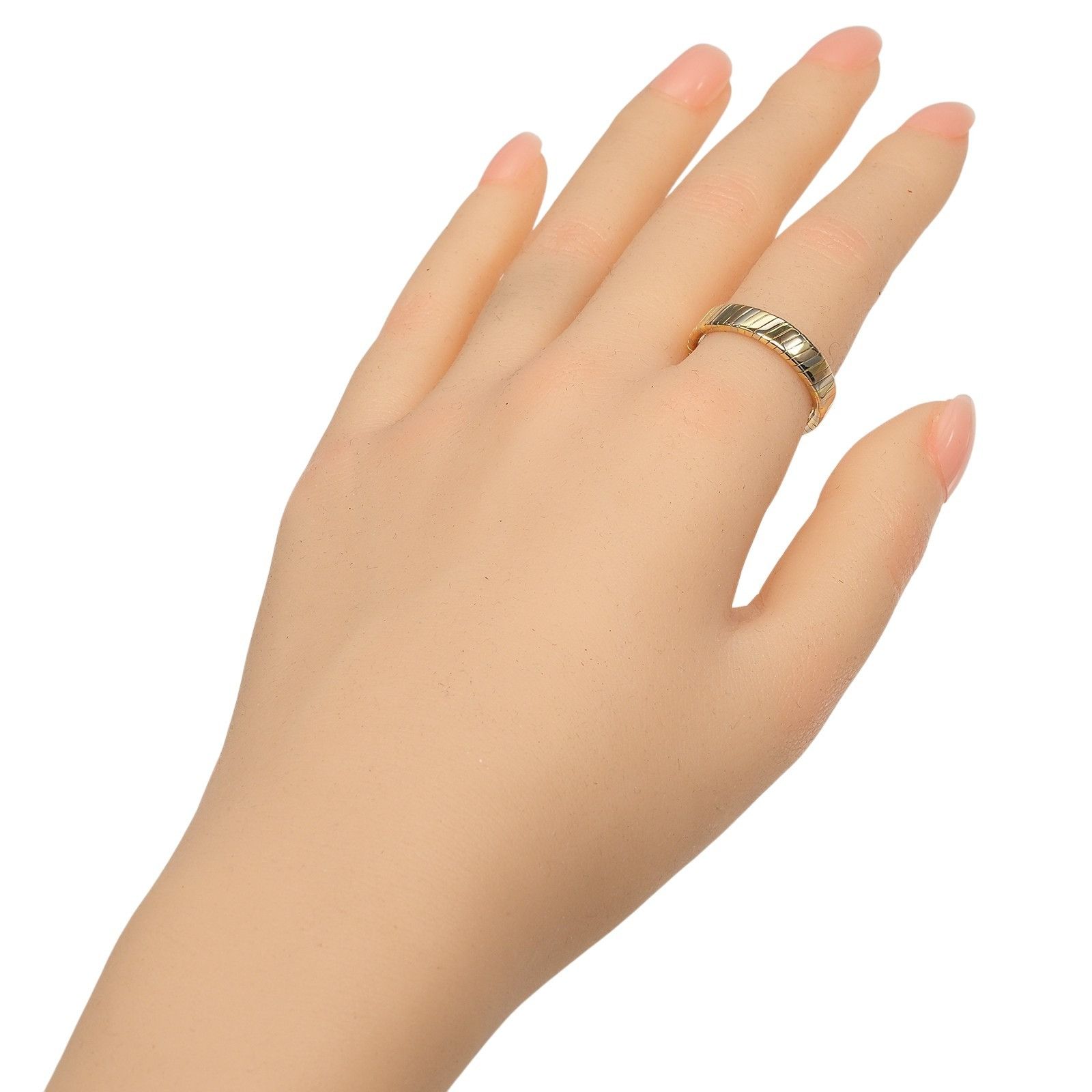Bvlgari Bvlgari Bvlgari Tubogas Au750 Ring Size 17.5 Precious Metal Ring DUTY FREE for USA Size ONE SIZE - 2 Thumbnail