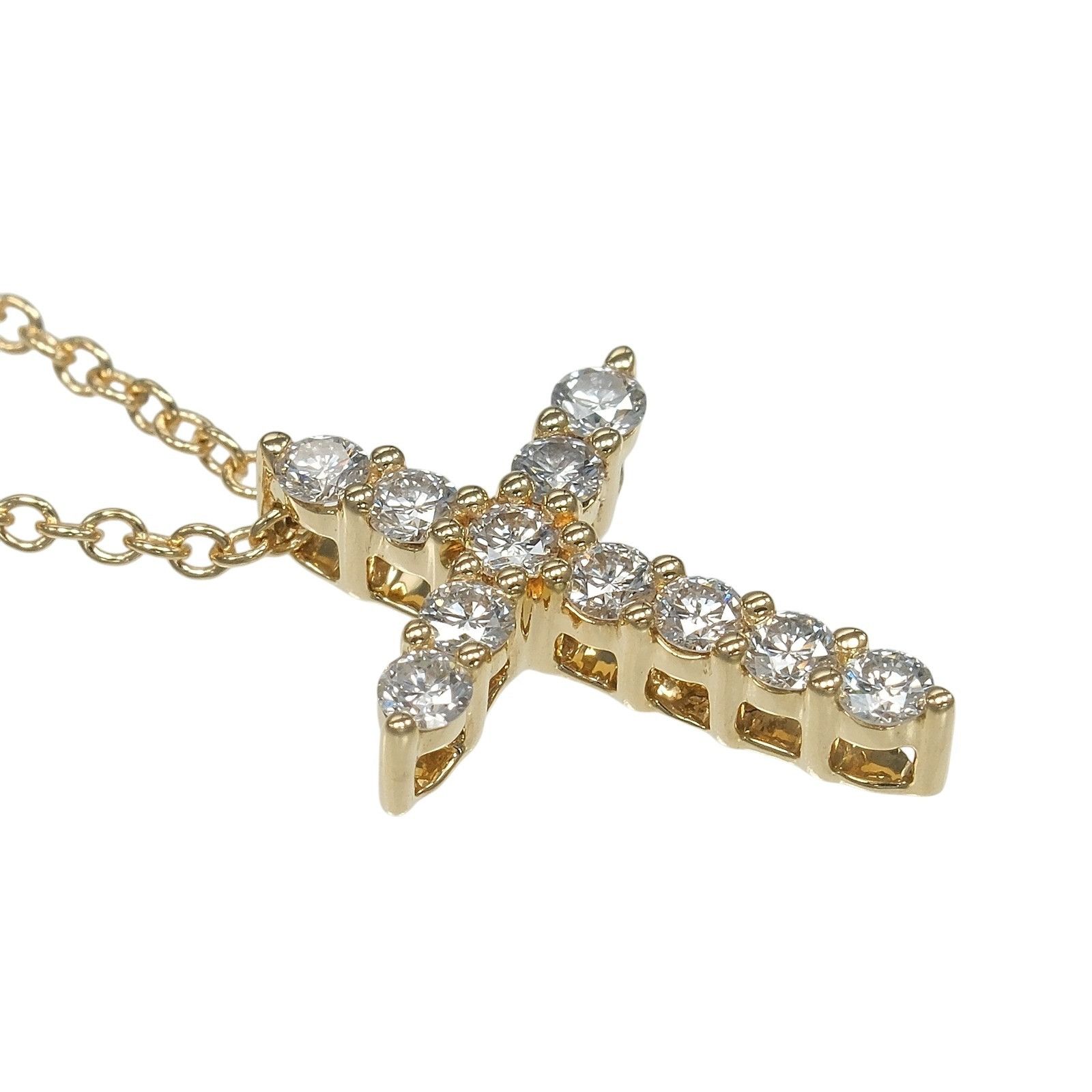 Tiffany & Co. Tiffany & Co. Tiffany&Co. Cross XS Au750 Diamond Necklace Precious Metal Necklace DUTY FREE for USA Size ONE SIZE - 5 Thumbnail