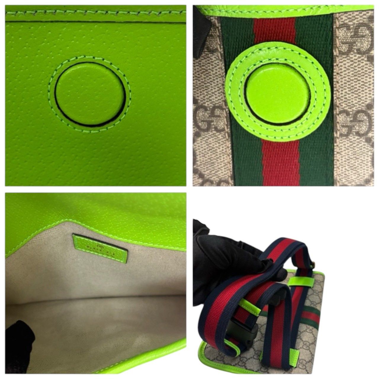 Gucci Gucci Gucci Ophidia GG Supreme Canvas Leather Shoulder Bag Textile Shoulder Bag 72597 DUTY FREE for USA Size ONE SIZE - 7 Thumbnail