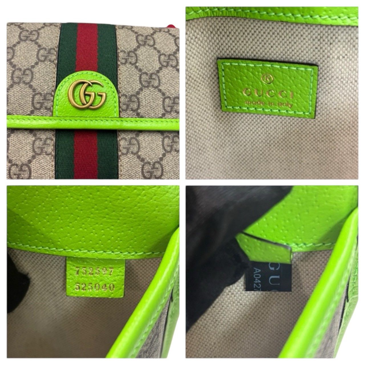 Gucci Gucci Gucci Ophidia GG Supreme Canvas Leather Shoulder Bag Textile Shoulder Bag 72597 DUTY FREE for USA Size ONE SIZE - 6 Thumbnail