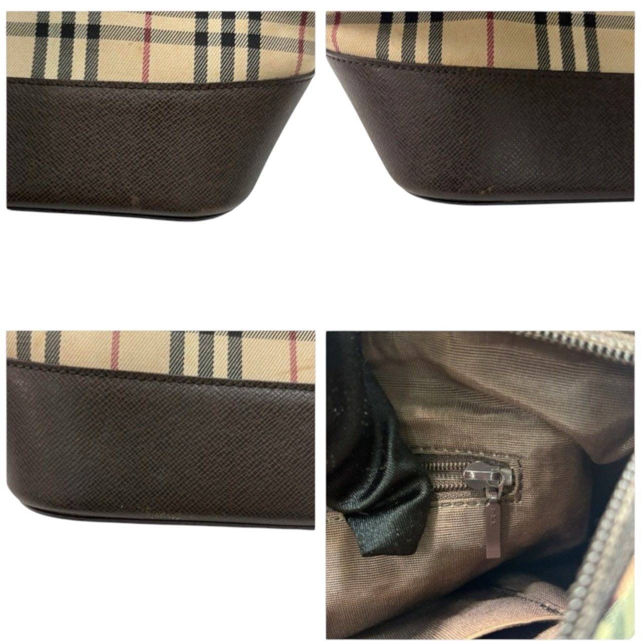 Burberry Burberry Burberry Canvas Leather Shoulder Bag Textile Shoulder Bag DUTY FREE for USA Size ONE SIZE - 5 Thumbnail