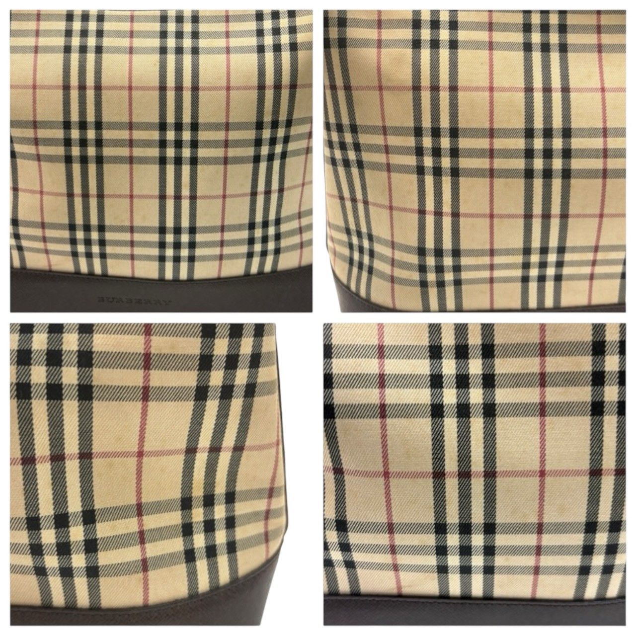 Burberry Burberry Burberry Canvas Leather Shoulder Bag Textile Shoulder Bag DUTY FREE for USA Size ONE SIZE - 8 Thumbnail