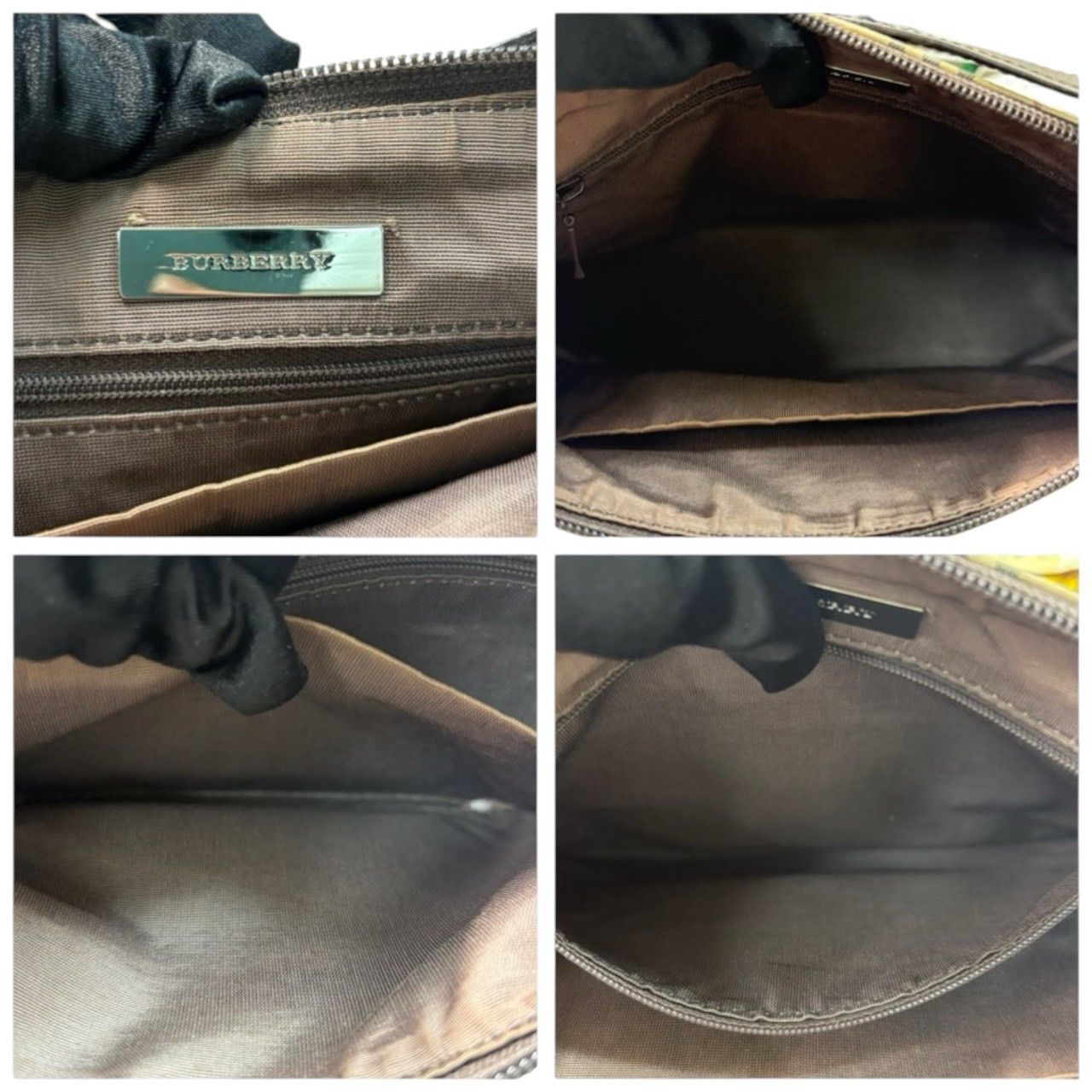 Burberry Burberry Burberry Canvas Leather Shoulder Bag Textile Shoulder Bag DUTY FREE for USA Size ONE SIZE - 7 Thumbnail