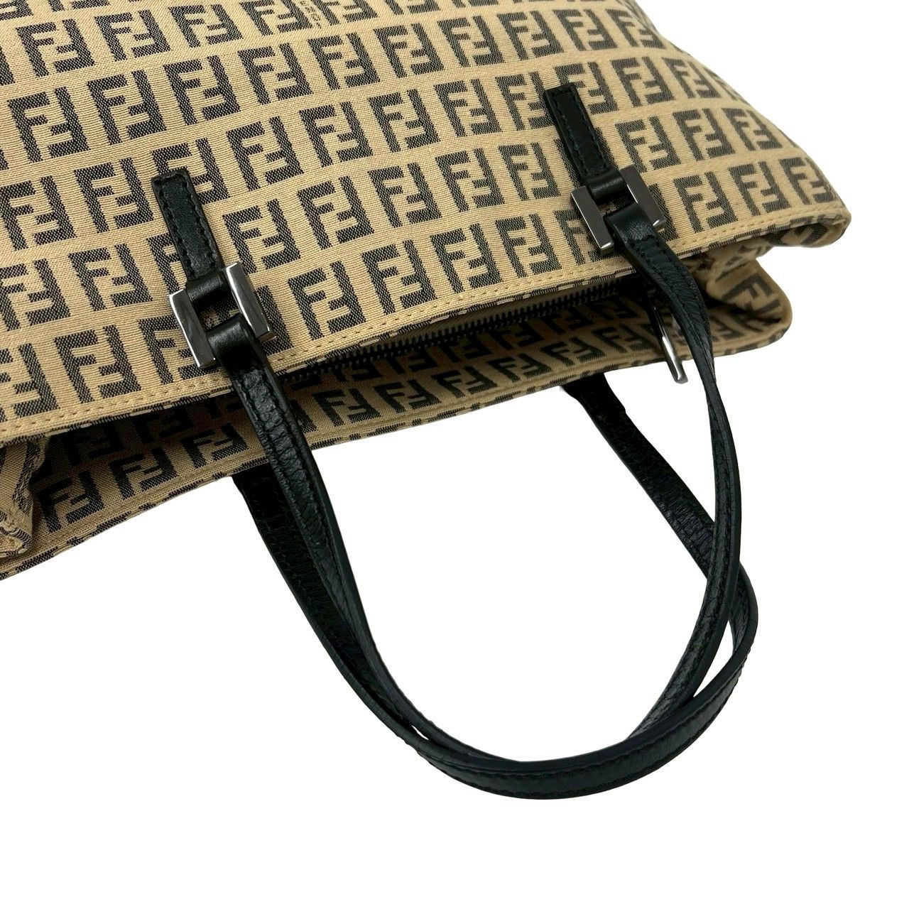 Fendi Fendi Fendi Zucchino Nylon Leather Tote Bag Leather Tote Bag DUTY FREE for USA Size ONE SIZE - 5 Thumbnail
