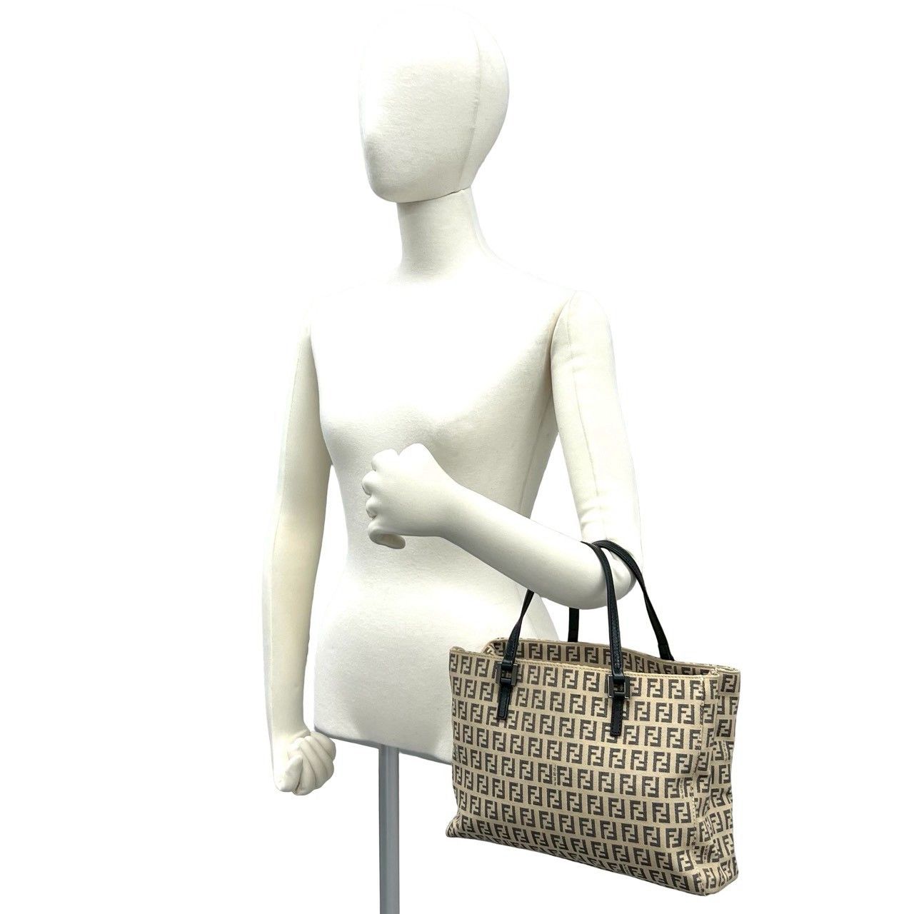 Fendi Fendi Fendi Zucchino Nylon Leather Tote Bag Leather Tote Bag DUTY FREE for USA Size ONE SIZE - 3 Thumbnail