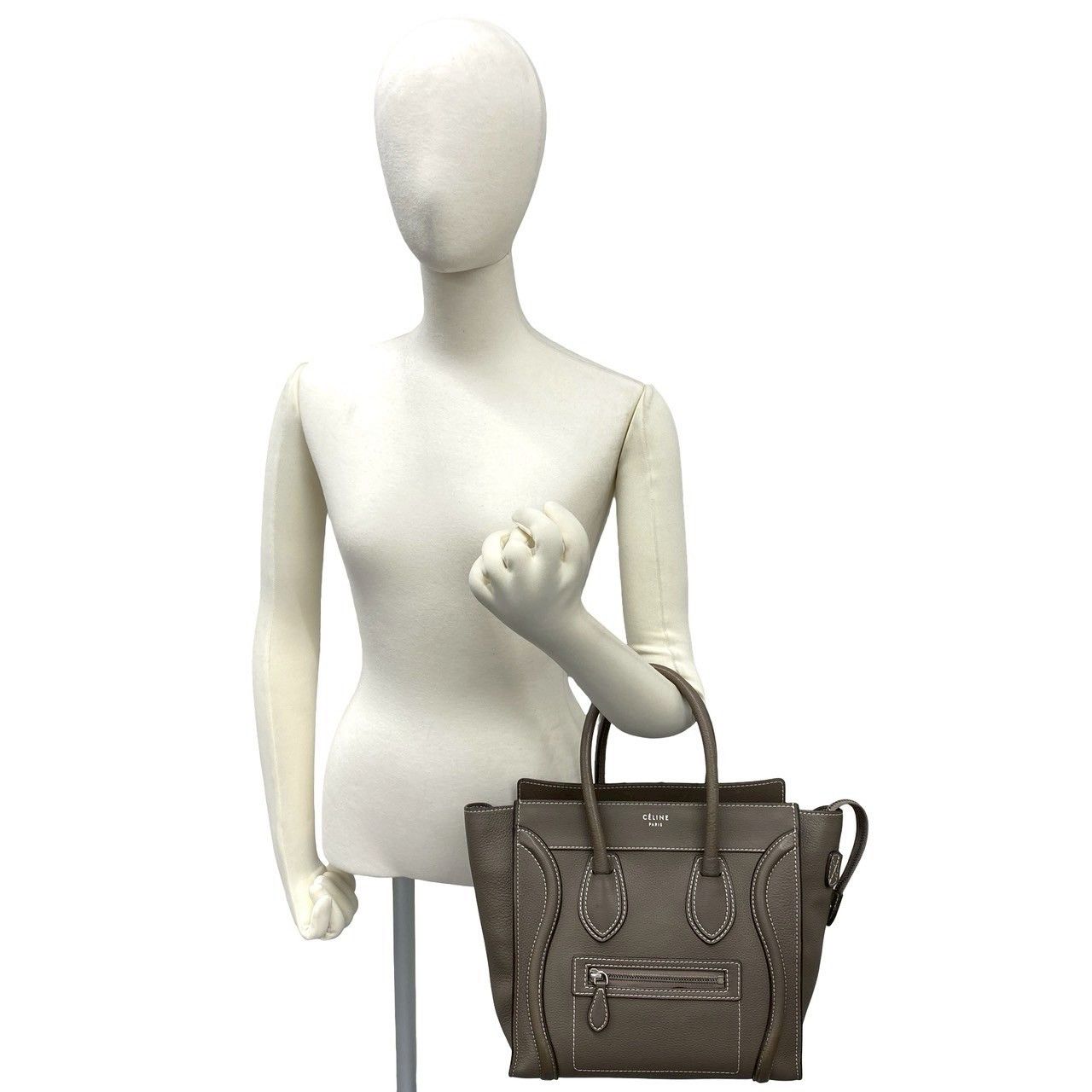 Celine Celine CELINE Luggage Micro Shopper Leather Handbag Leather Handbag DUTY FREE for USA Size ONE SIZE - 3 Thumbnail