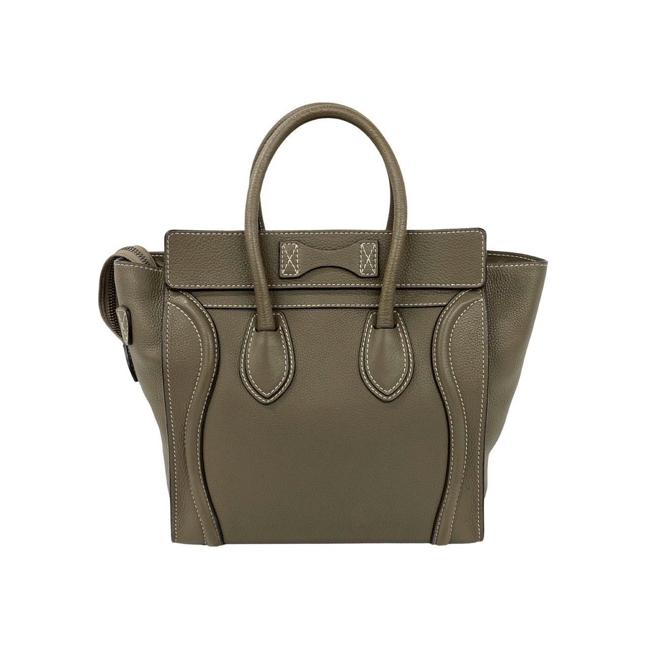 Celine Celine CELINE Luggage Micro Shopper Leather Handbag Leather Handbag DUTY FREE for USA Size ONE SIZE - 4 Thumbnail