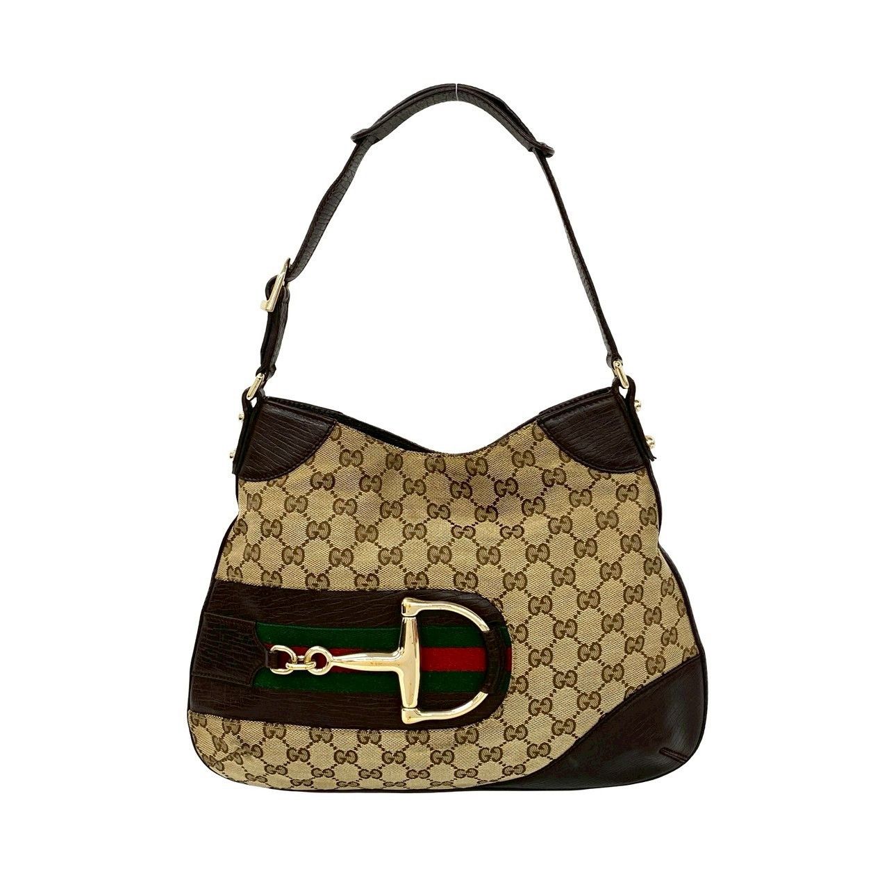 Gucci Gucci Gucci GG Canvas Leather Shoulder Bag Textile Shoulder Bag 35554 DUTY FREE for USA Size ONE SIZE - 2 Thumbnail
