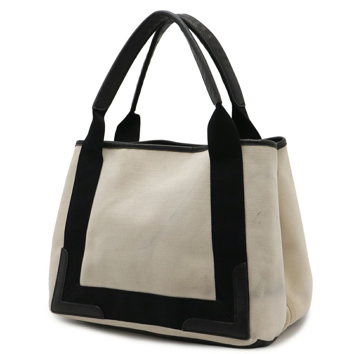Balenciaga Balenciaga Balenciaga Navy Cabas Canvas Leather Tote Bag Textile Tote Bag 339933 DUTY FREE for USA Size ONE SIZE - 2 Thumbnail