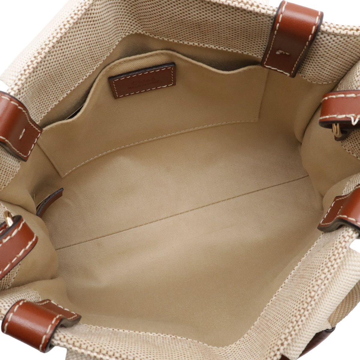 Chloe Chloe Chloe Woody 2way bag Textile Tote Bag CHC23AS397 DUTY FREE for USA Size ONE SIZE - 7 Thumbnail