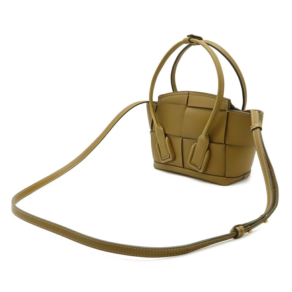Bottega Veneta Bottega Veneta Bottega Veneta Mini The Arco Leather 2way Bag Leather Handbag 600606 DUTY FREE for USA Size ONE SIZE - 2 Thumbnail