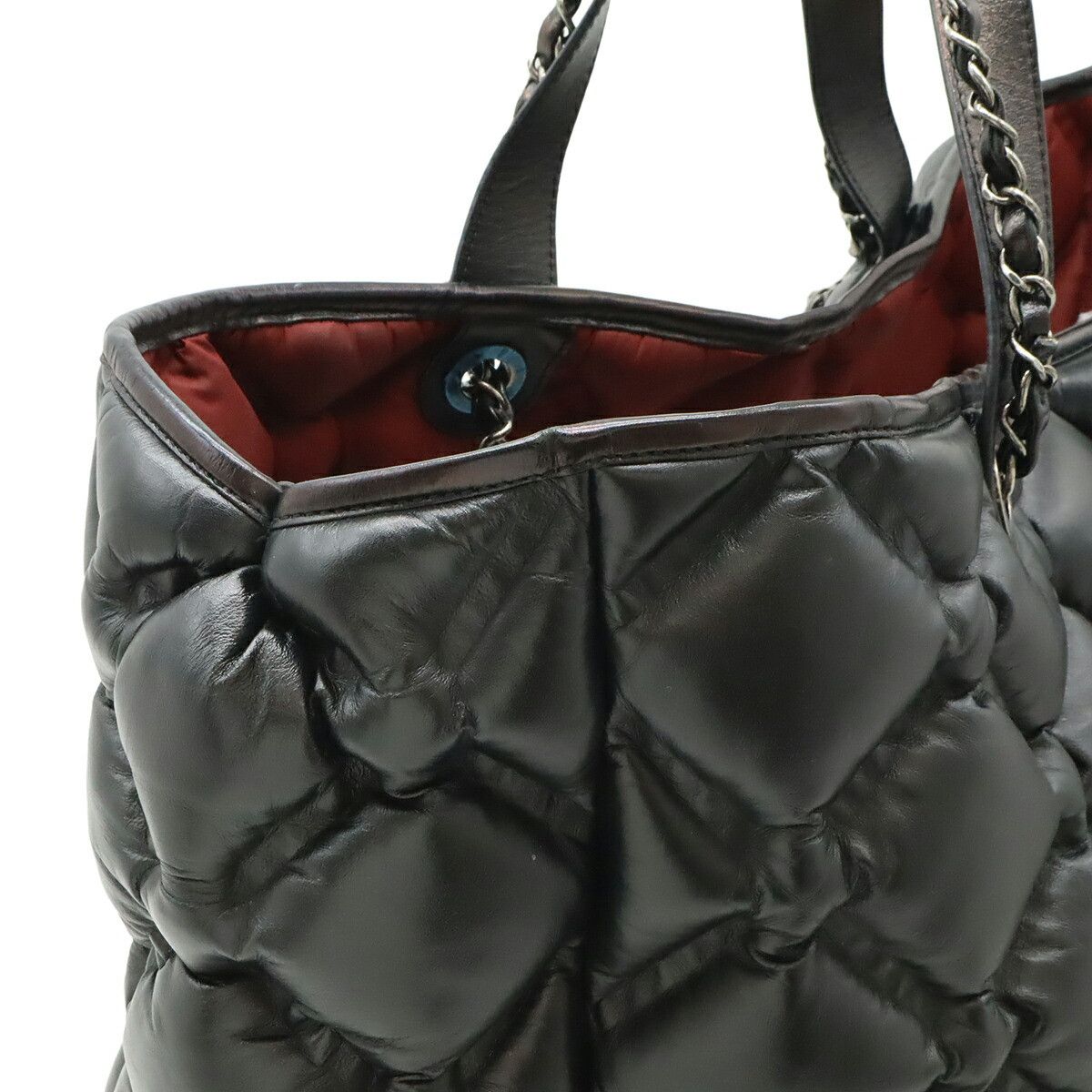 Chanel Chanel Chanel Bubble Quilt Leather Tote Bag Leather Tote Bag DUTY FREE for USA Size ONE SIZE - 4 Thumbnail