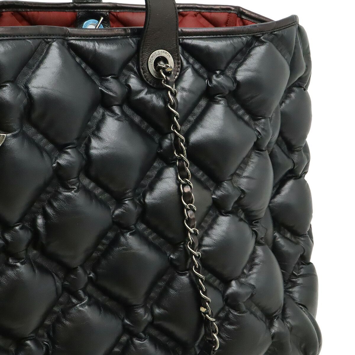 Chanel Chanel Chanel Bubble Quilt Leather Tote Bag Leather Tote Bag DUTY FREE for USA Size ONE SIZE - 8 Thumbnail