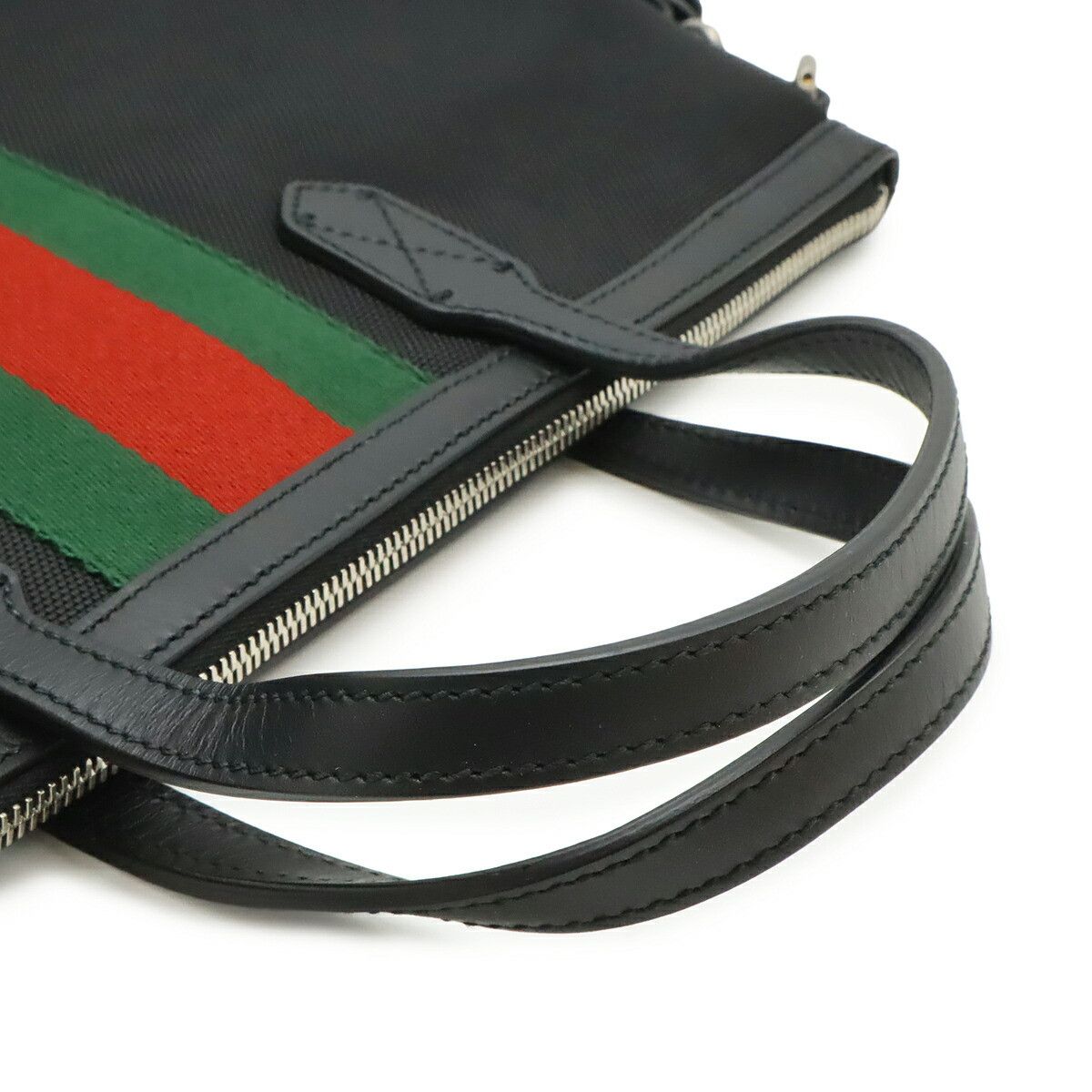 Gucci Gucci Gucci Web Nylon Canvas 2way Tote Bag Textile Tote Bag 619751 DUTY FREE for USA Size ONE SIZE - 4 Thumbnail