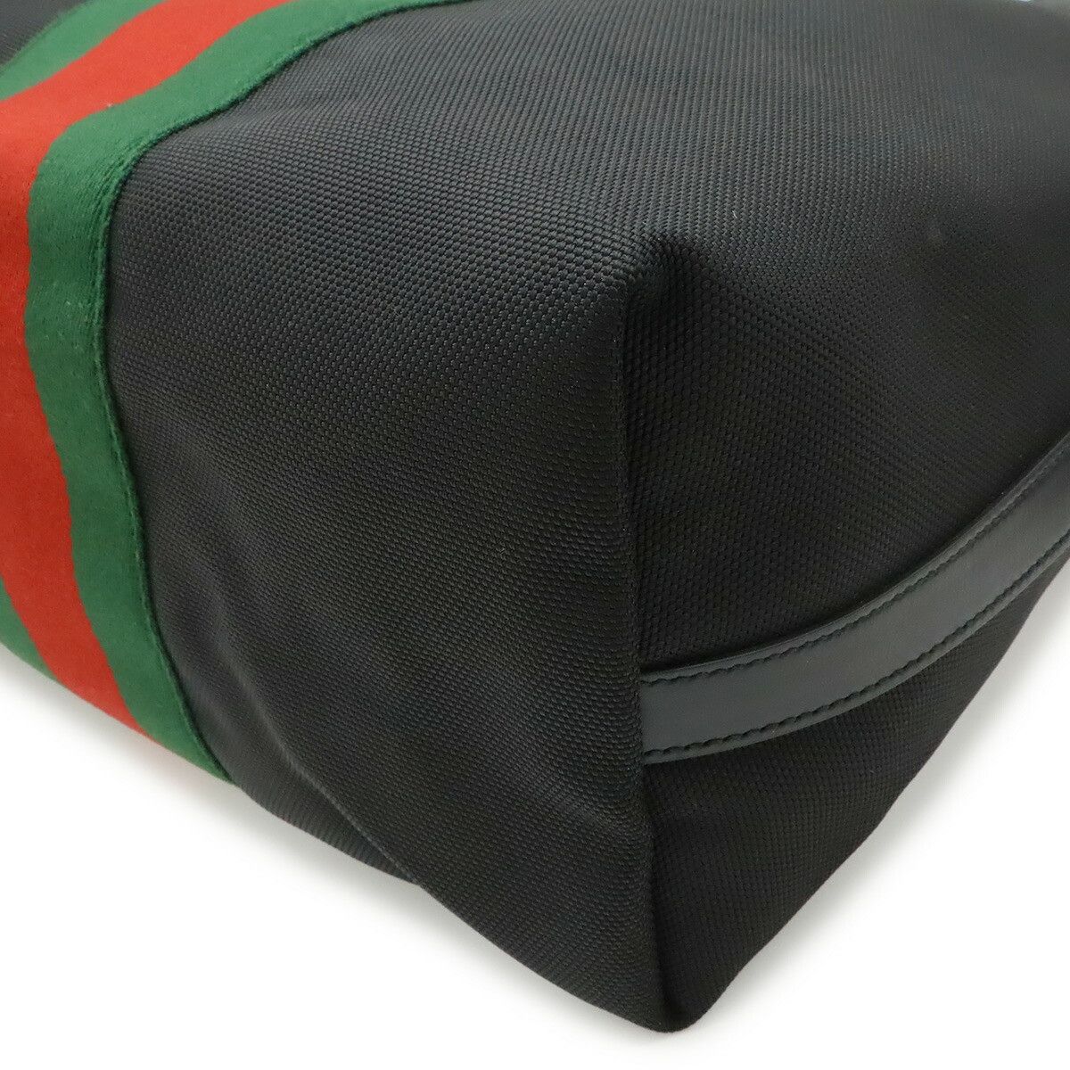 Gucci Gucci Gucci Web Nylon Canvas 2way Tote Bag Textile Tote Bag 619751 DUTY FREE for USA Size ONE SIZE - 3 Thumbnail