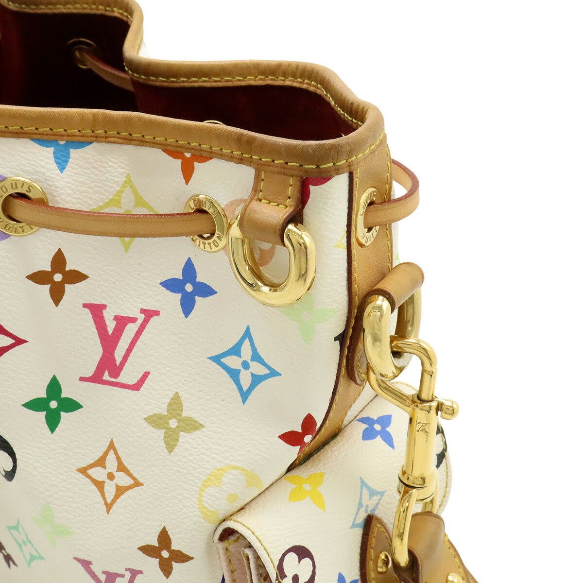 Louis Vuitton Louis Vuitton Louis Vuitton Monogram Multicolore Petit Noe Shoulder Bag Textile Shoulder Bag M42229 DUTY FREE for USA Size ONE SIZE - 6 Thumbnail