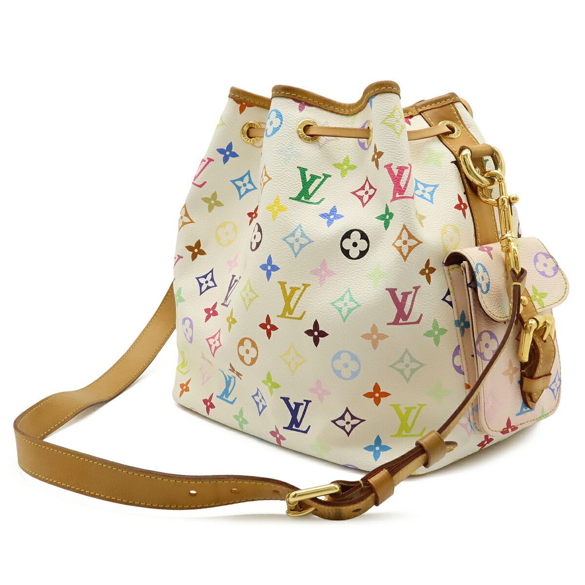 Louis Vuitton Louis Vuitton Louis Vuitton Monogram Multicolore Petit Noe Shoulder Bag Textile Shoulder Bag M42229 DUTY FREE for USA Size ONE SIZE - 2 Thumbnail
