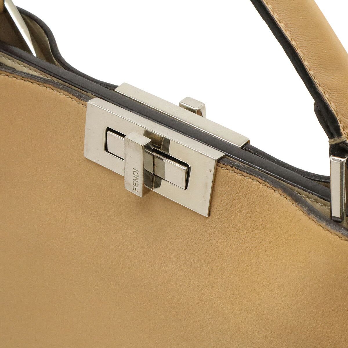 Fendi Fendi Fendi Peekaboo Essential Leather Handbag Leather Shoulder Bag 8BN300 DUTY FREE for USA Size ONE SIZE - 7 Thumbnail
