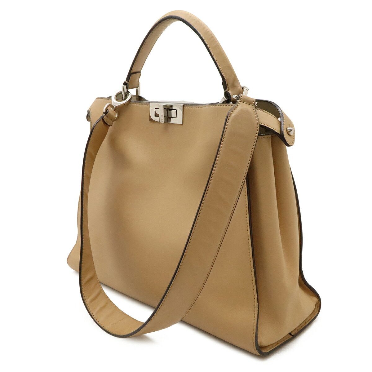Fendi Fendi Fendi Peekaboo Essential Leather Handbag Leather Shoulder Bag 8BN300 DUTY FREE for USA Size ONE SIZE - 2 Thumbnail