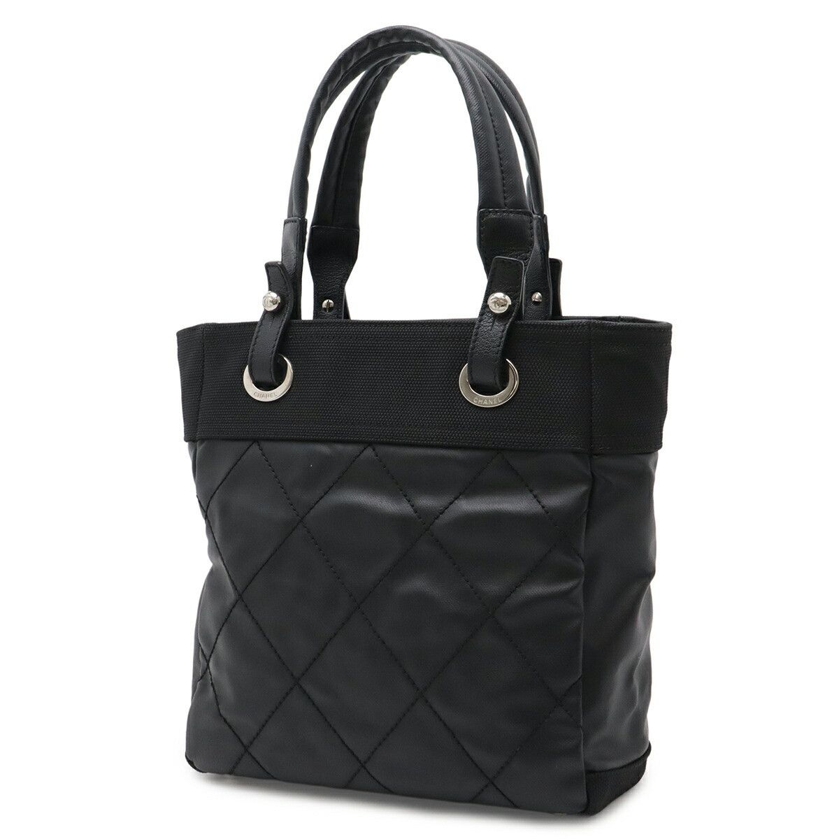 Chanel Chanel Chanel Paris Biarritz Coated Canvas Tote Bag Textile Tote Bag A34208 DUTY FREE for USA Size ONE SIZE - 2 Thumbnail