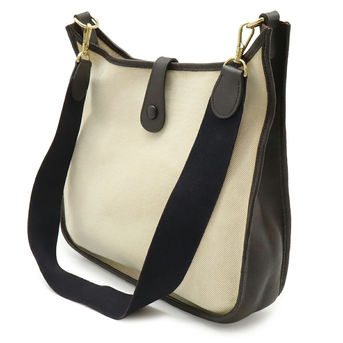 Hermes Hermes Hermes Evelyne GM Canvas Leather Shoulder Bag Textile Shoulder Bag Stamp F (2002) DUTY FREE for USA Size ONE SIZE - 2 Thumbnail