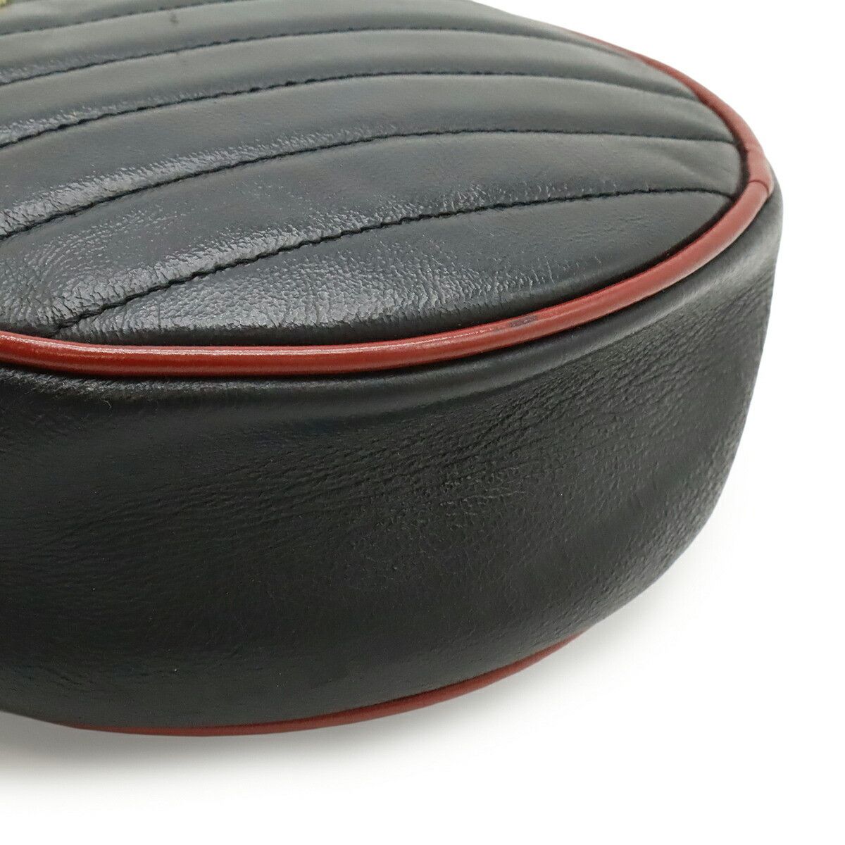 Gucci Gucci Gucci GG Marmont Quilted Leather Round Shoulder Bag Leather Shoulder Bag 550154 DUTY FREE for USA Size ONE SIZE - 3 Thumbnail